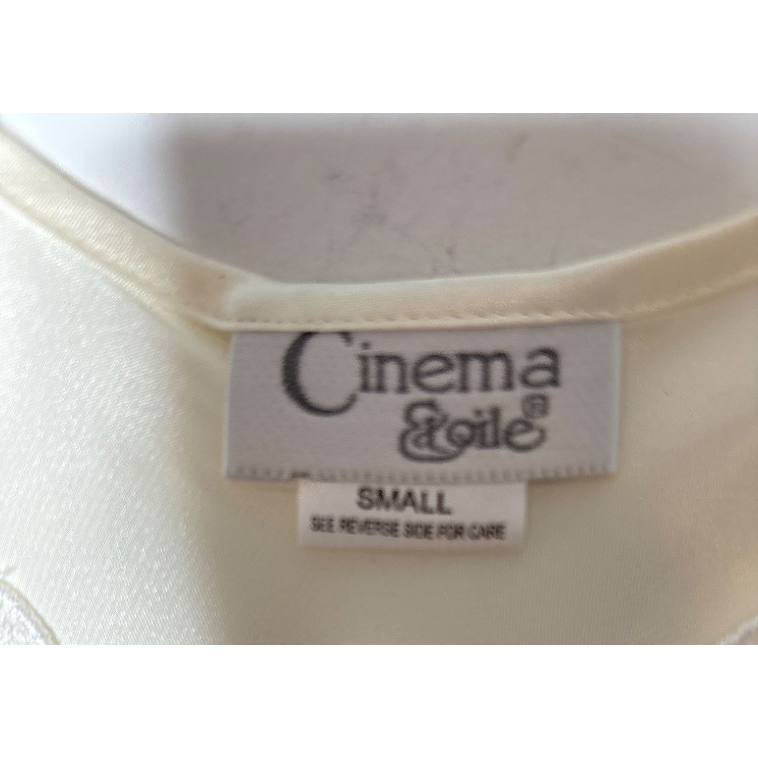 Vintage VINTAGE CINEMA ETOILE WOMEN'S SATIN AND LACE CAMISOLE SZ S Size ONE SIZE - 3 Thumbnail