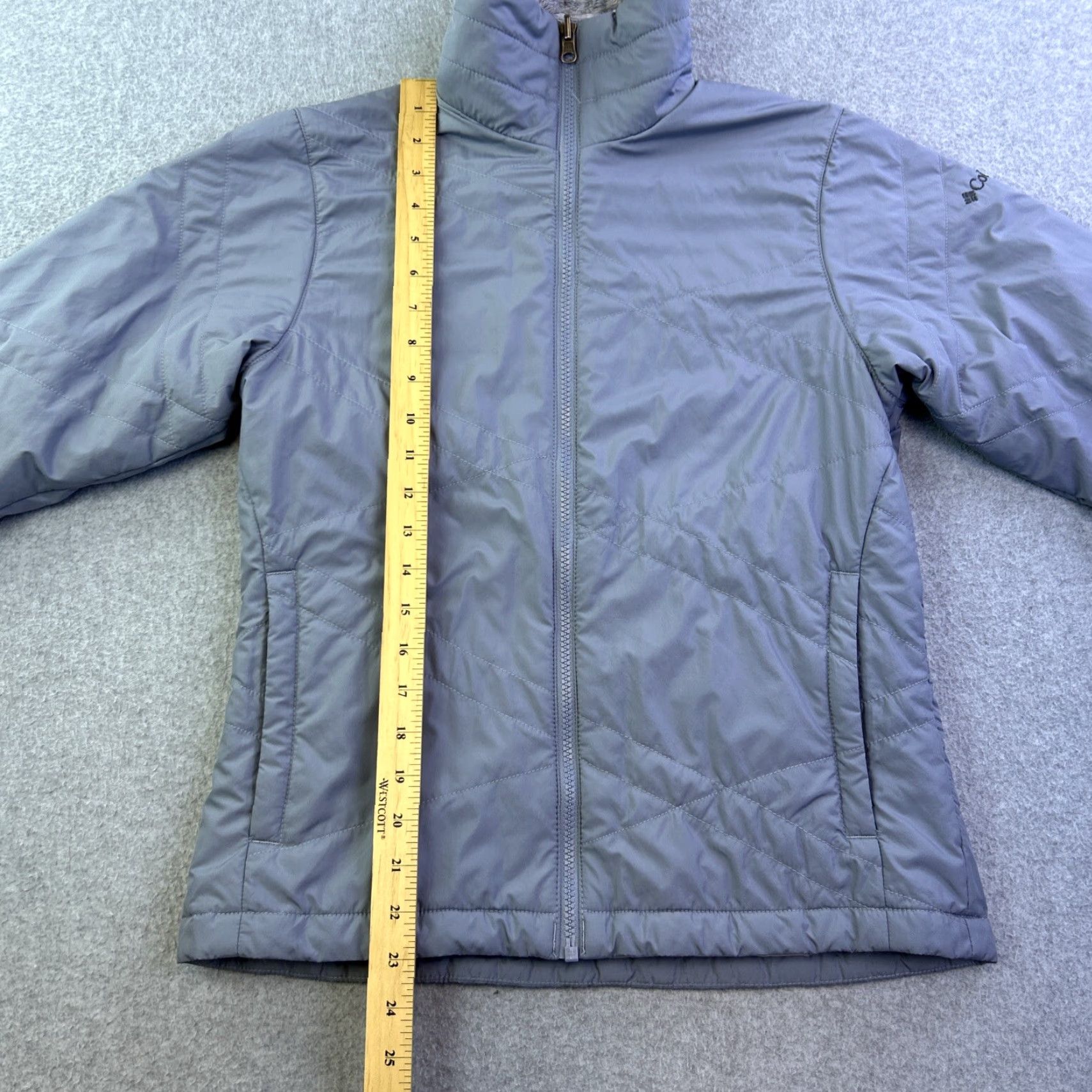 Vintage Columbia Jacket Womens XS Gray Long Sleeve Full Zip Interchange Outdoors Ladies Size XS / US 0-2 / IT 36-38 - 3 Thumbnail