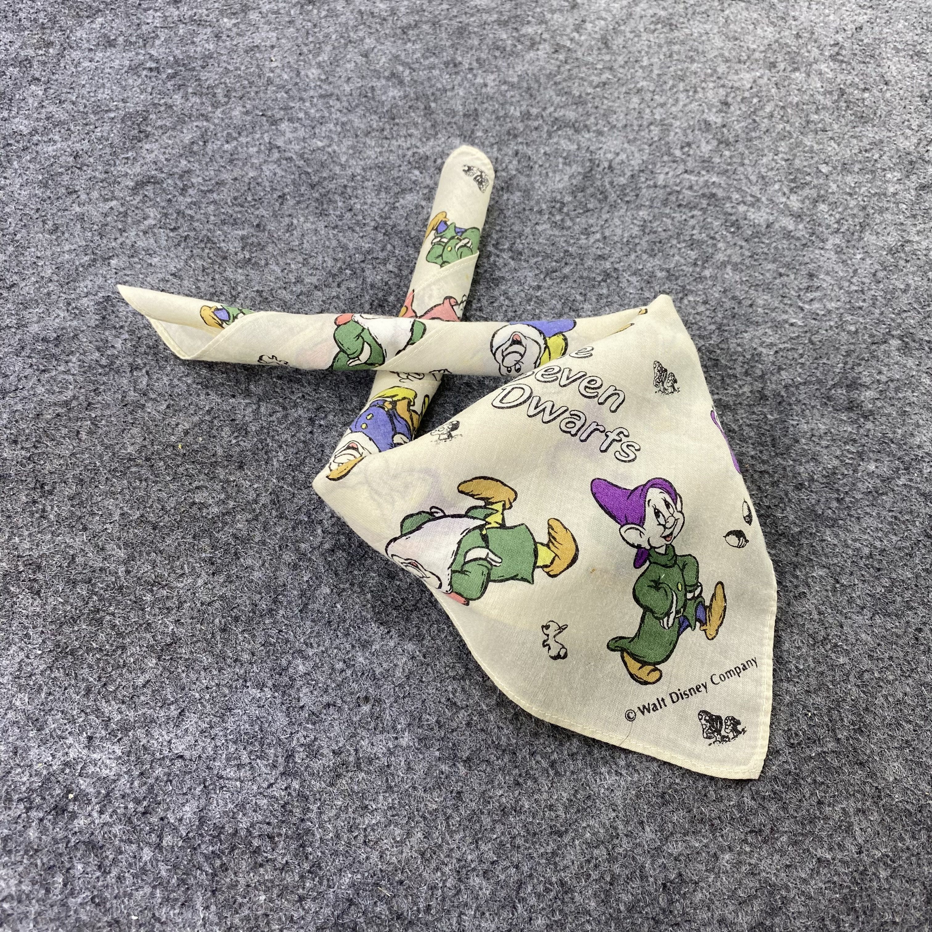 Anime × Disney The seven dwarfs Handkerchief / Bandana / Neckerchief-B1456 Size ONE SIZE - 1 Thumbnail