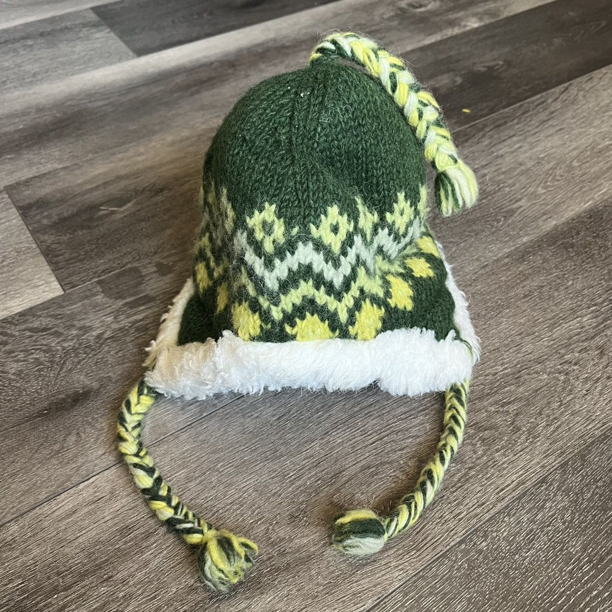 Vintage Vintage 1990s Himalaya Collection Hand Made Nepal Wool Hat Size ONE SIZE - 1 Thumbnail