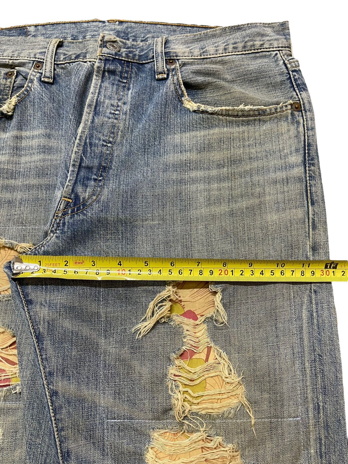 Levi's Vintage 90 Levis 501 Distressed Style Loose Jeans Size US 34 / EU 50 - 15 Thumbnail