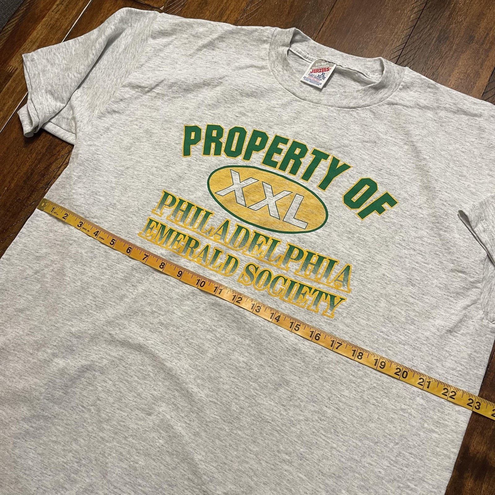 Jerzees Vtg Philadelphia Emerald Society Shirt XL 50/50 Made USA 90s Size US XL / EU 56 / 4 - 6 Thumbnail