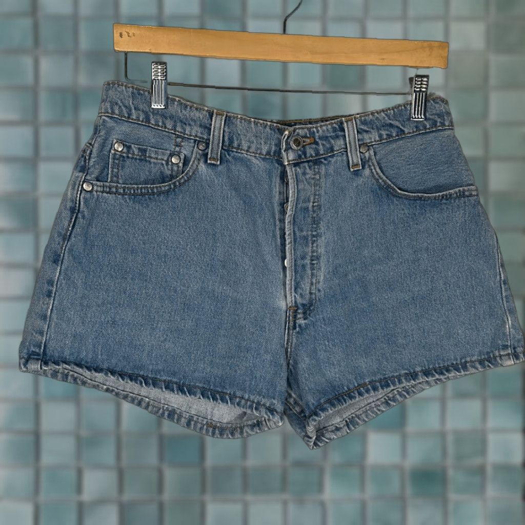 Levi's VINTAGE Levi’s Silvertab Daisy Dukes Shorts Cut-Off Jeans Womens 13/14 Blue 3” Inseam 12” Length Boys? Womens Size 34" / US 12 / IT 48 - 1 Thumbnail