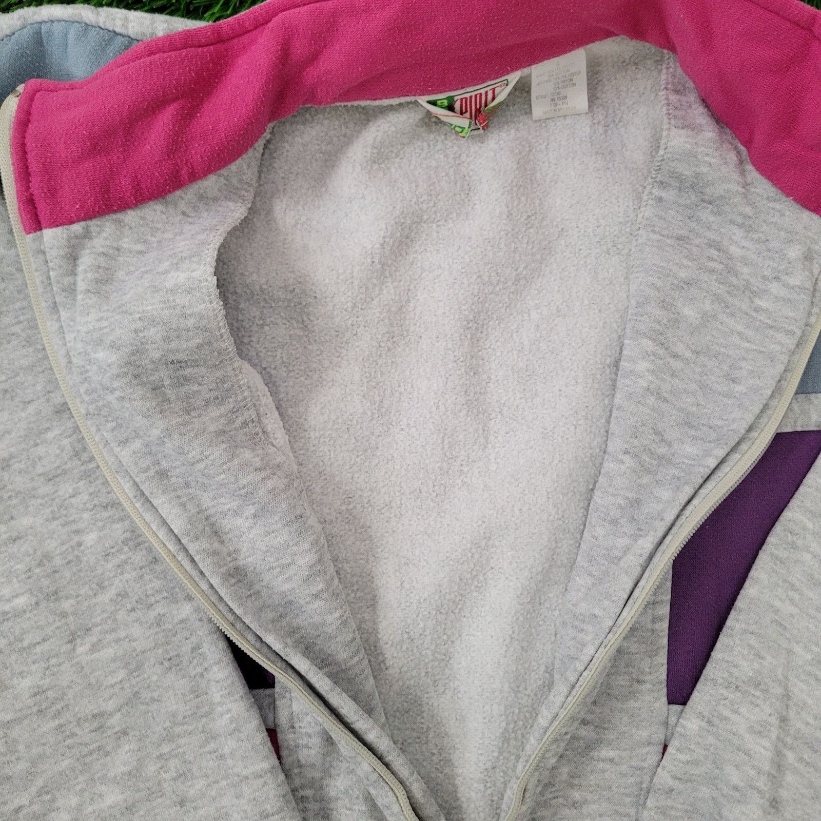 Vintage Vintage Bold-Spirit Fleece Track Jacket Womens XS/S 21x23 Size S / US 4 / IT 40 - 11 Thumbnail