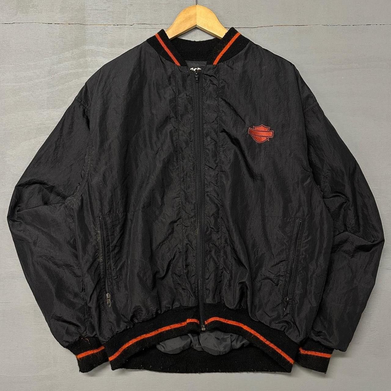 Harley Davidson × Vintage Vintage 90s Harley Davidson Zip Up Windbreaker Jacket Large Size US L / EU 52-54 / 3 - 2 Thumbnail