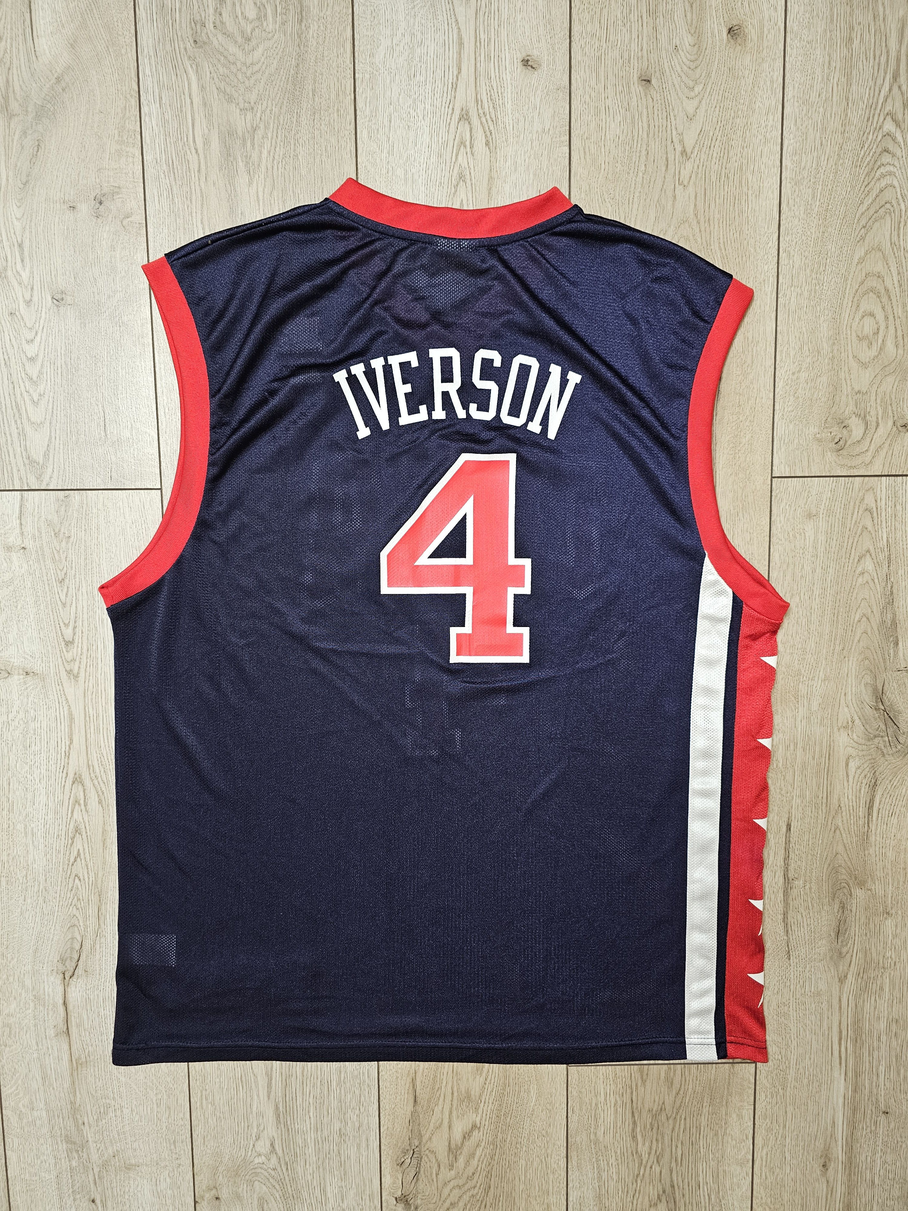 Vintage VINTAGE USA BASKETBALL JERSEY 2003 IVERSON BASKETBALL SHIRT Size US XL / EU 56 / 4 - 2 Thumbnail
