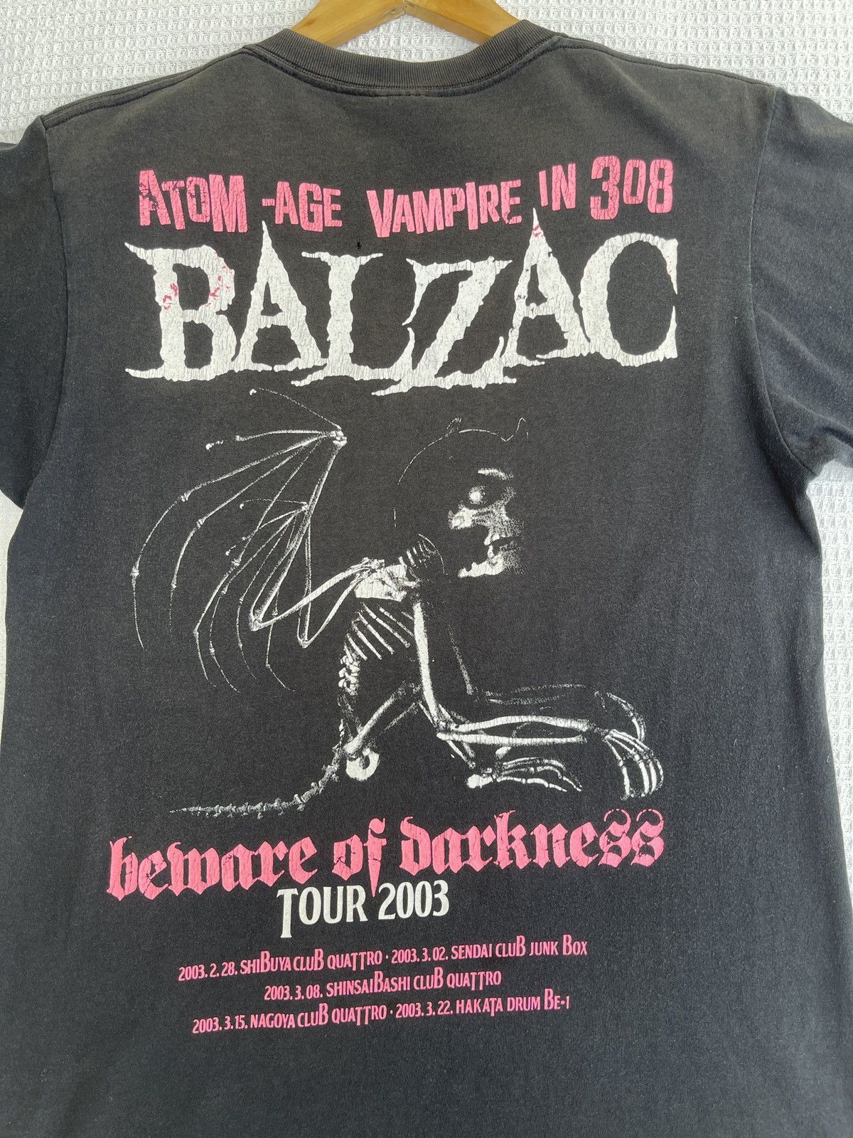 Band Tees × Expert Horror Last 🔥Vtg BALZAC Beware of Darkness Tour Punk Rock Band Tee Size US M / EU 48-50 / 2 - 10 Thumbnail