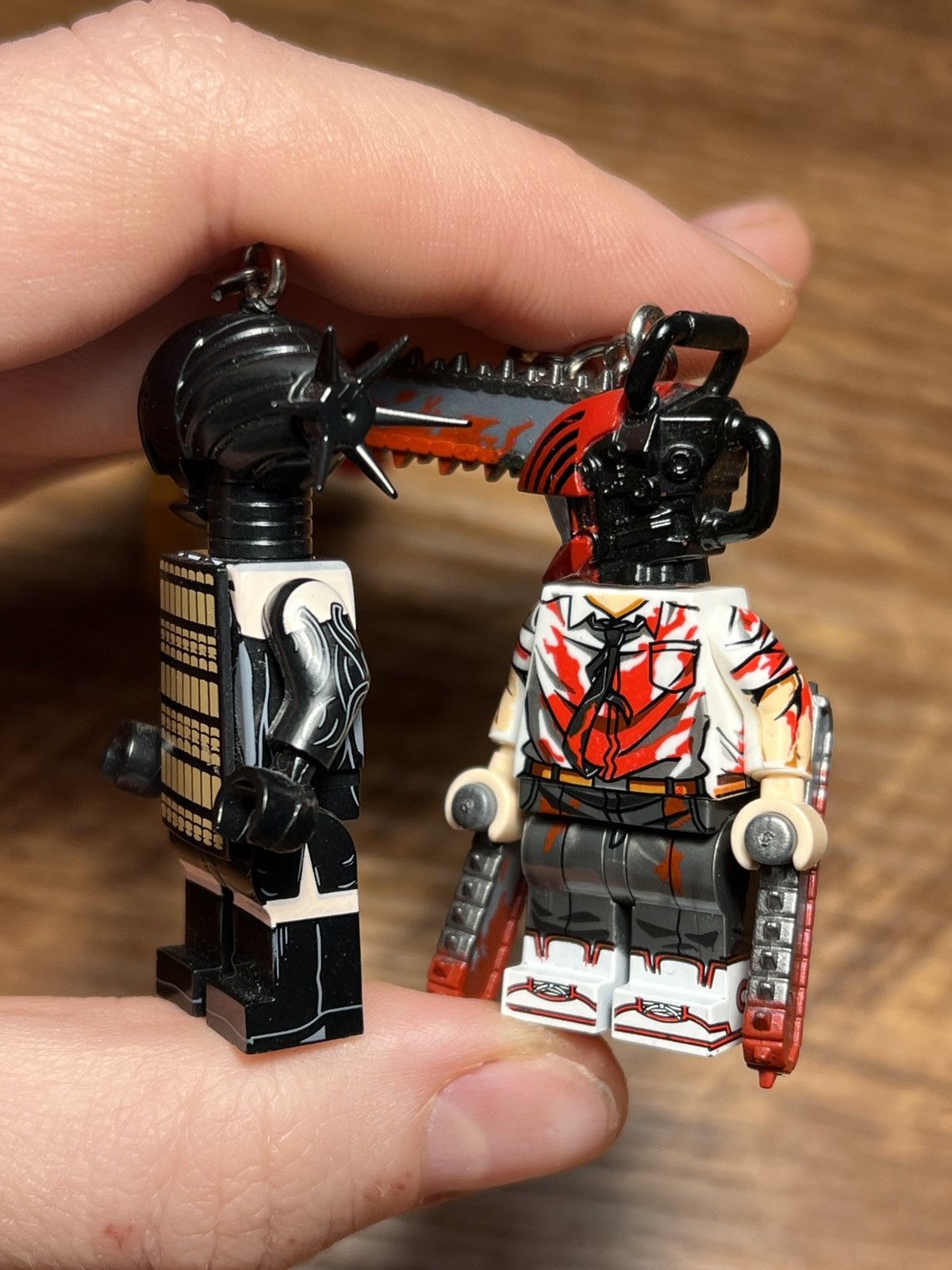 Anime chainsaw man denji reze lego minifigure keychain keyring Size ONE SIZE - 11 Thumbnail