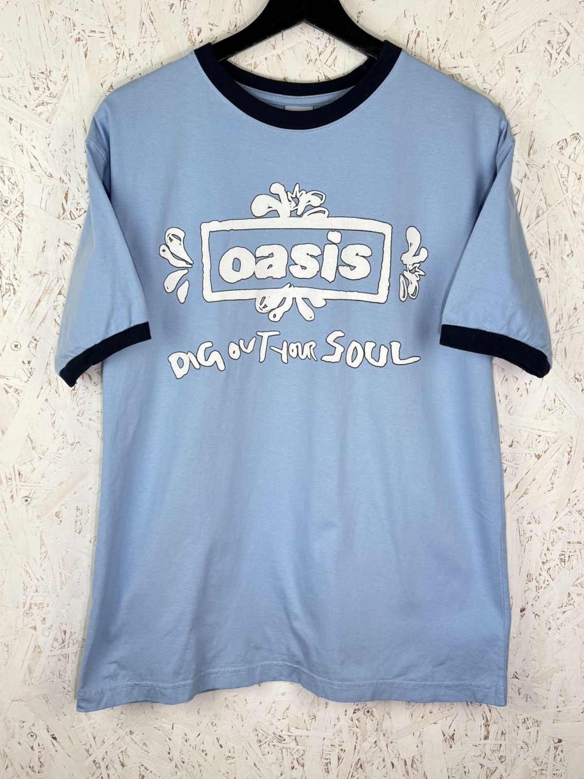Band Tees 00s Oasis Dig Out Your Soul 2008 UK EU Tour T-Shirt Blue M Size US M / EU 48-50 / 2 - 1 Thumbnail