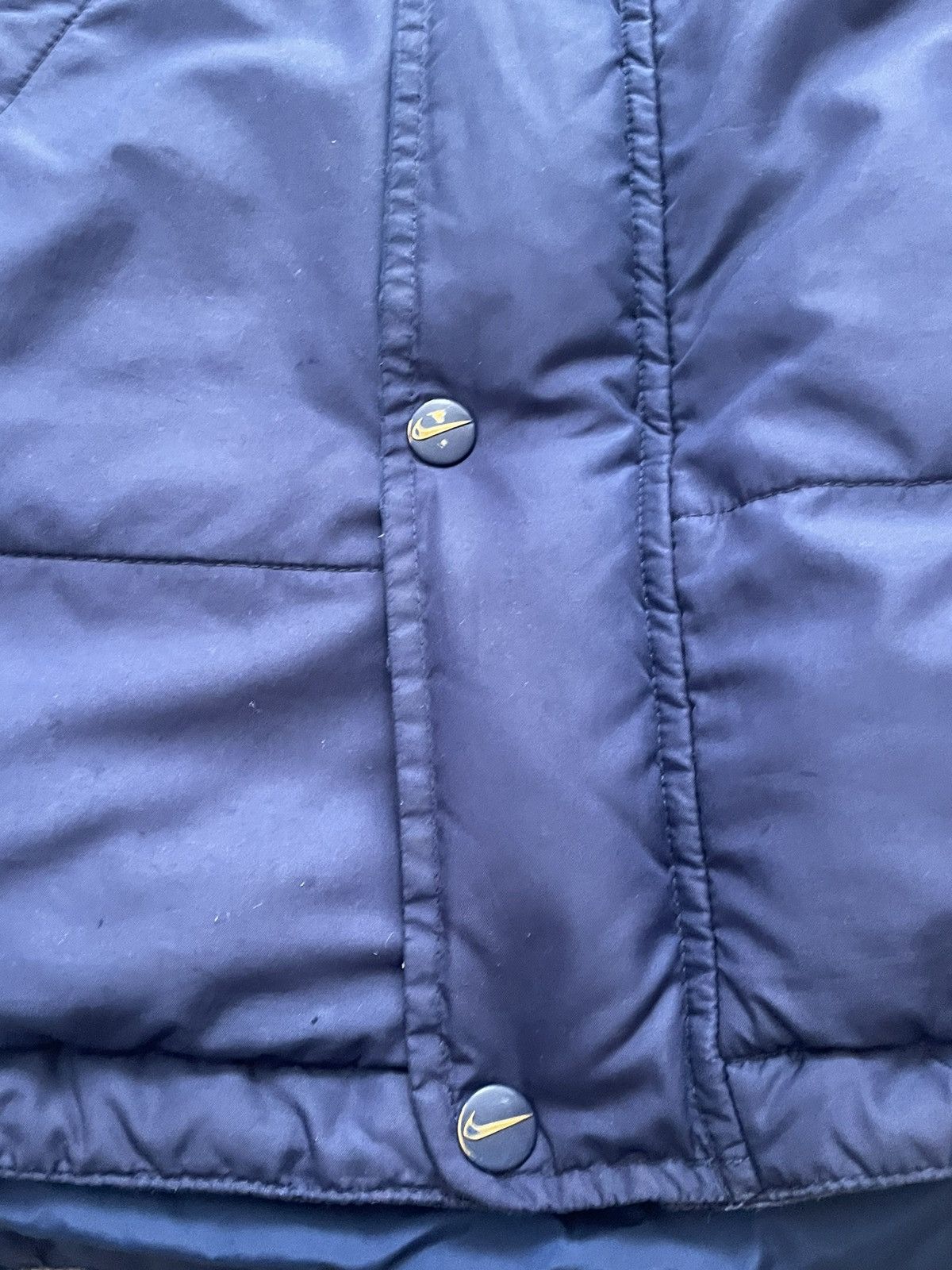 Nike × Vintage Rare Nike Puffer Jacket Swoosh Vintage 90’s Size US L / EU 52-54 / 3 - 6 Thumbnail