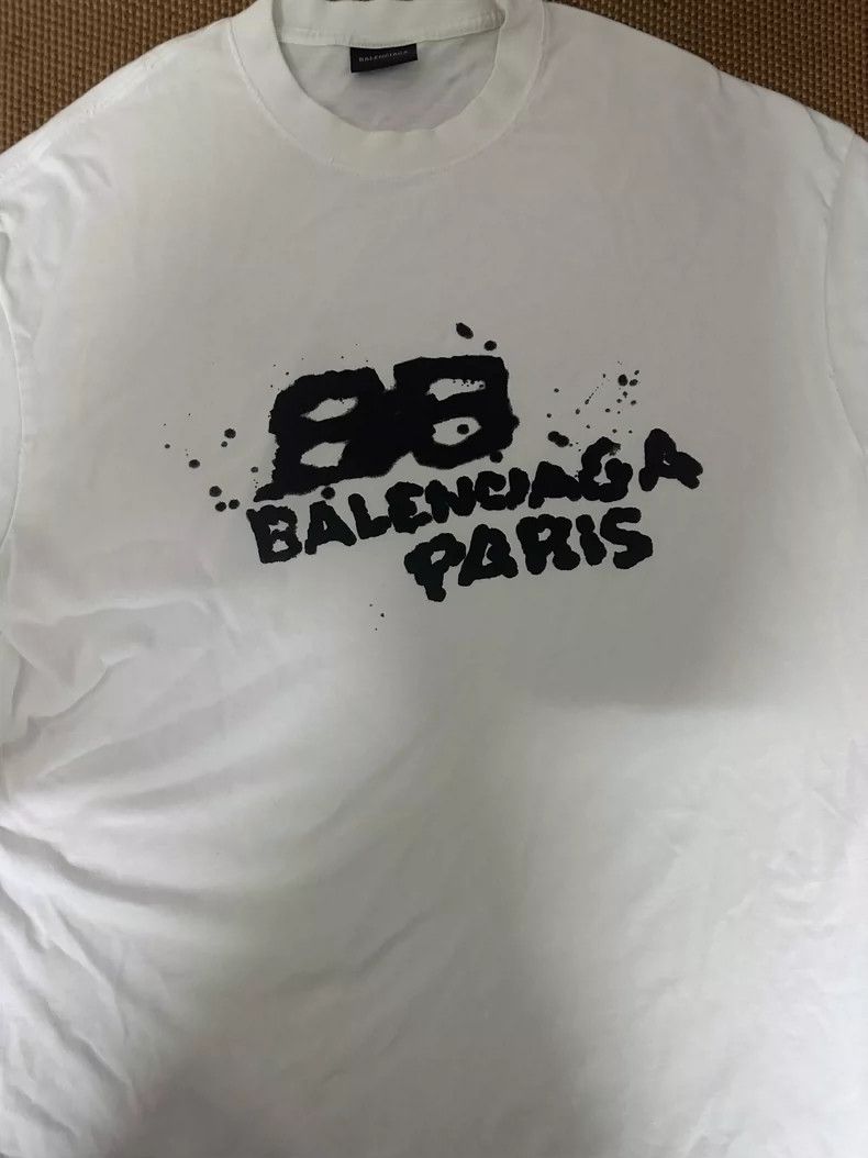 Balenciaga Balenciaga Ink-splashing short sleeve Size US S / EU 44-46 / 1 - 1 Thumbnail