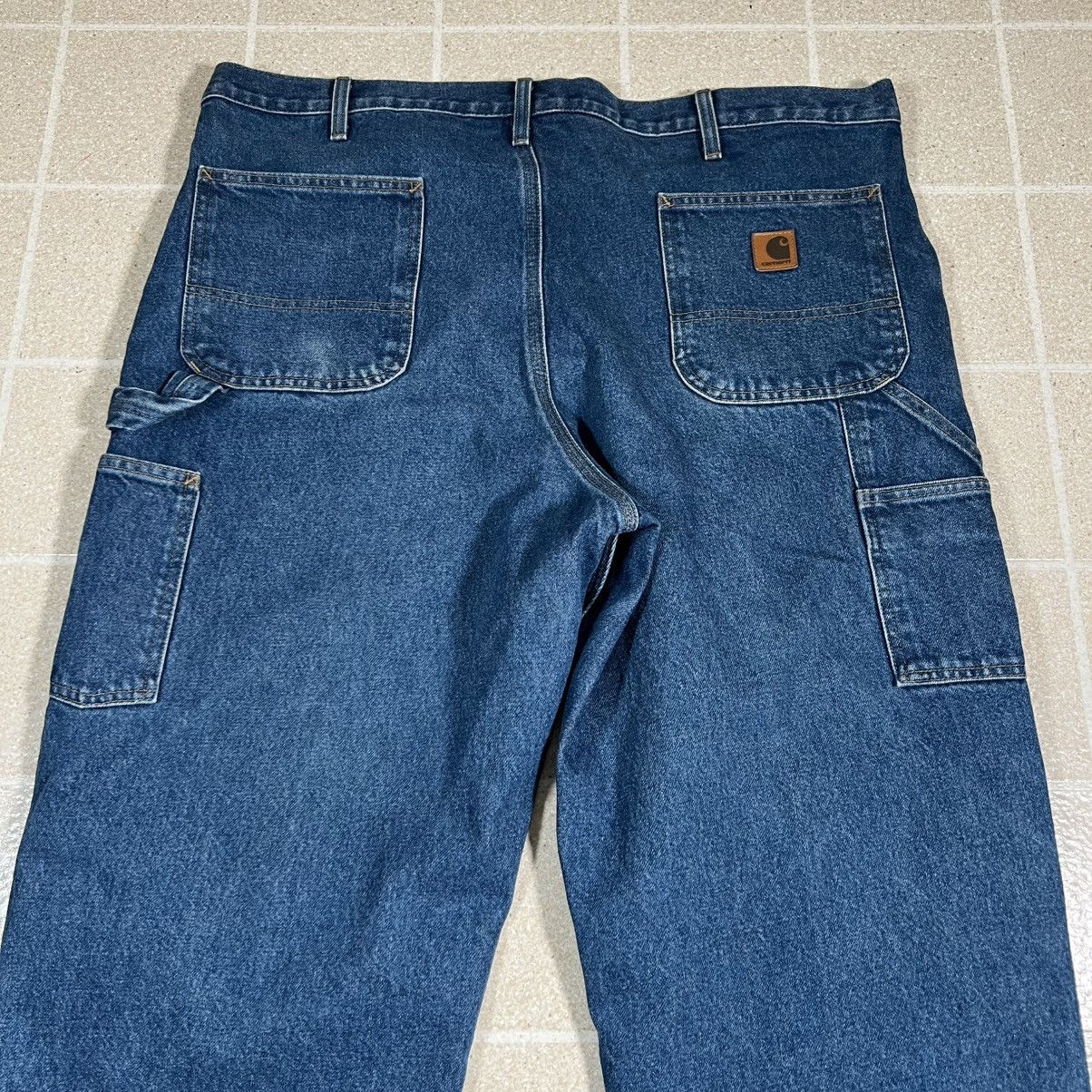 Carhartt CARHARTT Jeans Mens 40x32 Blue Original Fit Work Carpenter Size US 40 / EU 56 - 2 Thumbnail