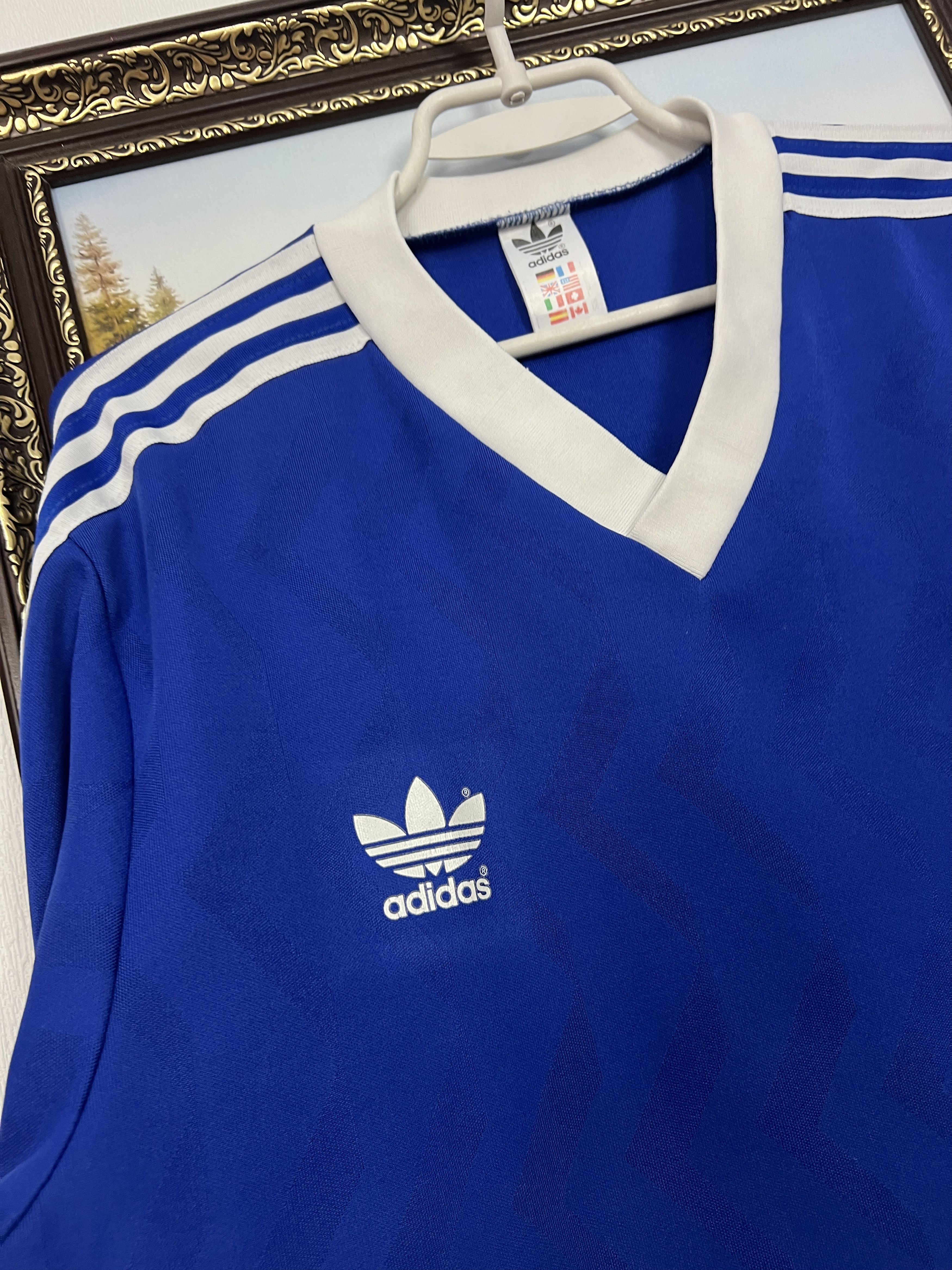 Adidas Vintage Football Template Shirt Long Sleeve Jersey Trikor Size US L / EU 52-54 / 3 - 3 Thumbnail