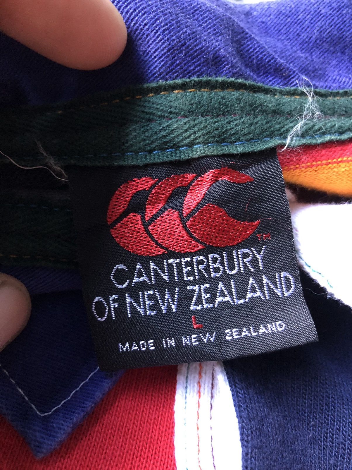 Canterbury of New Zealand Vintage Canterbury Rugby Ugly Colour Long Sleeve Size US L / EU 52-54 / 3 - 18 Thumbnail