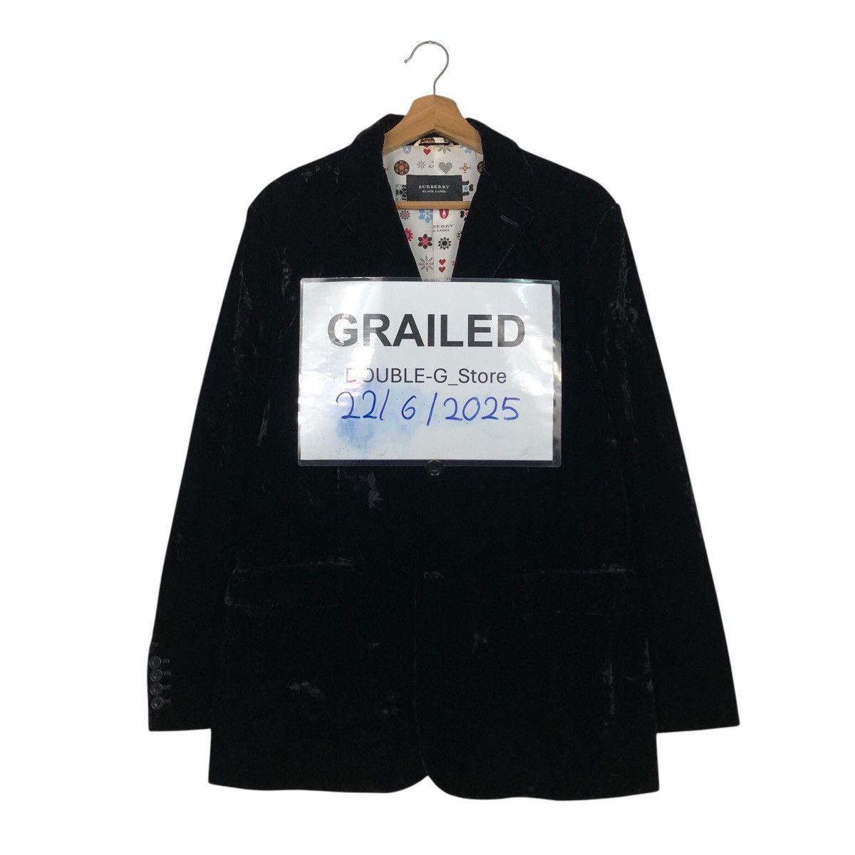 Burberry 📌Vintage Chore Work Jacket Velvet Burberry Black Label Size US L / EU 52-54 / 3 - 1 Thumbnail