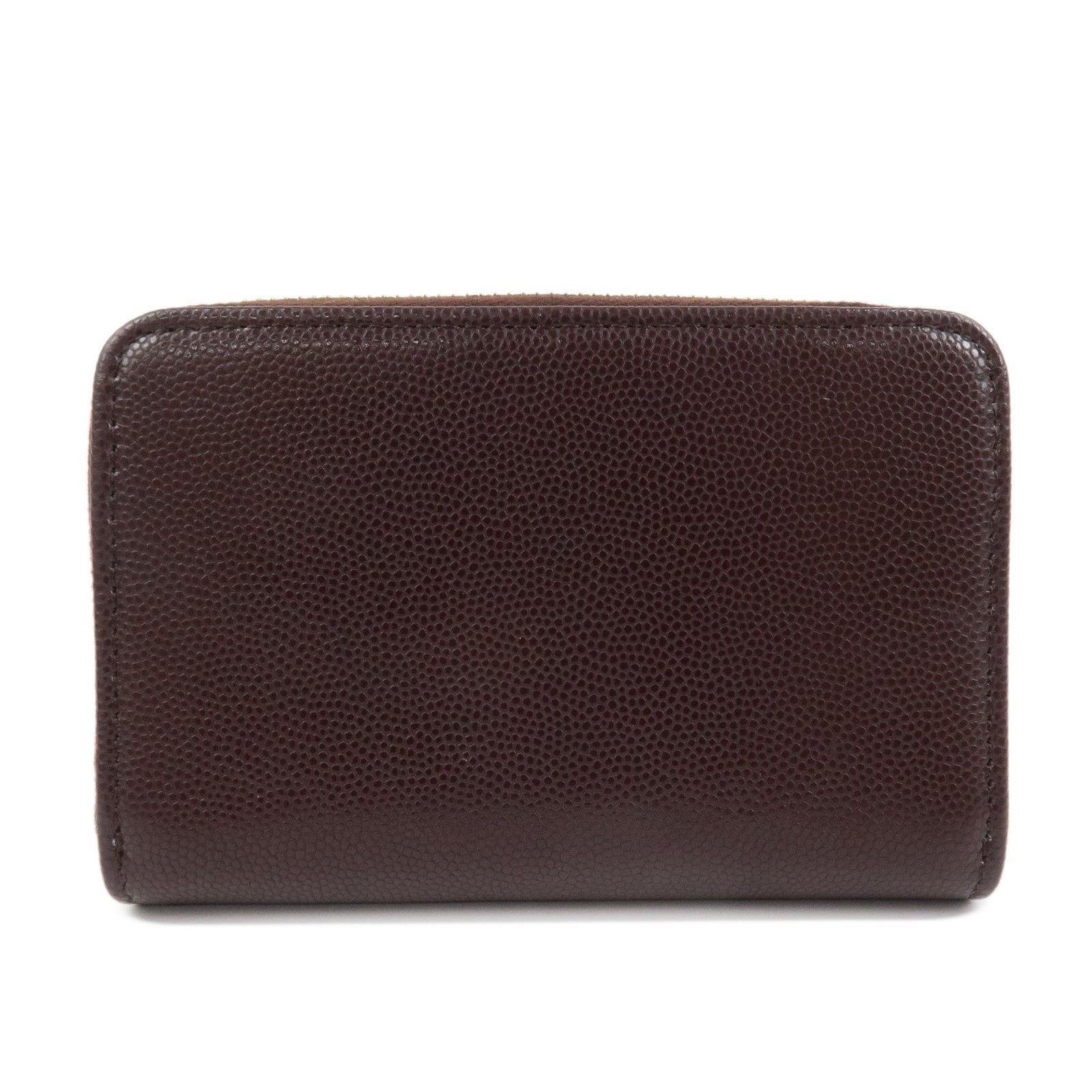 Chanel Chanel CC Logo Caviar Leather Zippy Wallet Brown Size ONE SIZE - 2 Thumbnail
