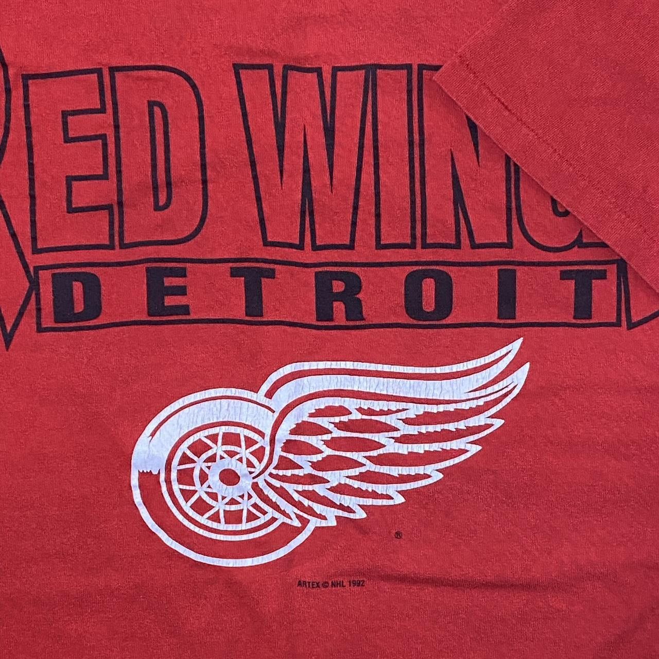 Other Vintage NHL Detroit Redwings 1992 Red Hocket Tee Size Large Size US L / EU 52-54 / 3 - 3 Thumbnail