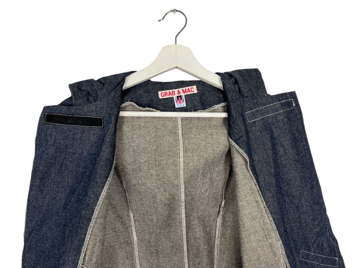 Designer 🔥GRAB & MAC HOODIE SURVIVAL DENIM JACKET MADE IN GREAT BRIT Size US S / EU 44-46 / 1 - 11 Thumbnail