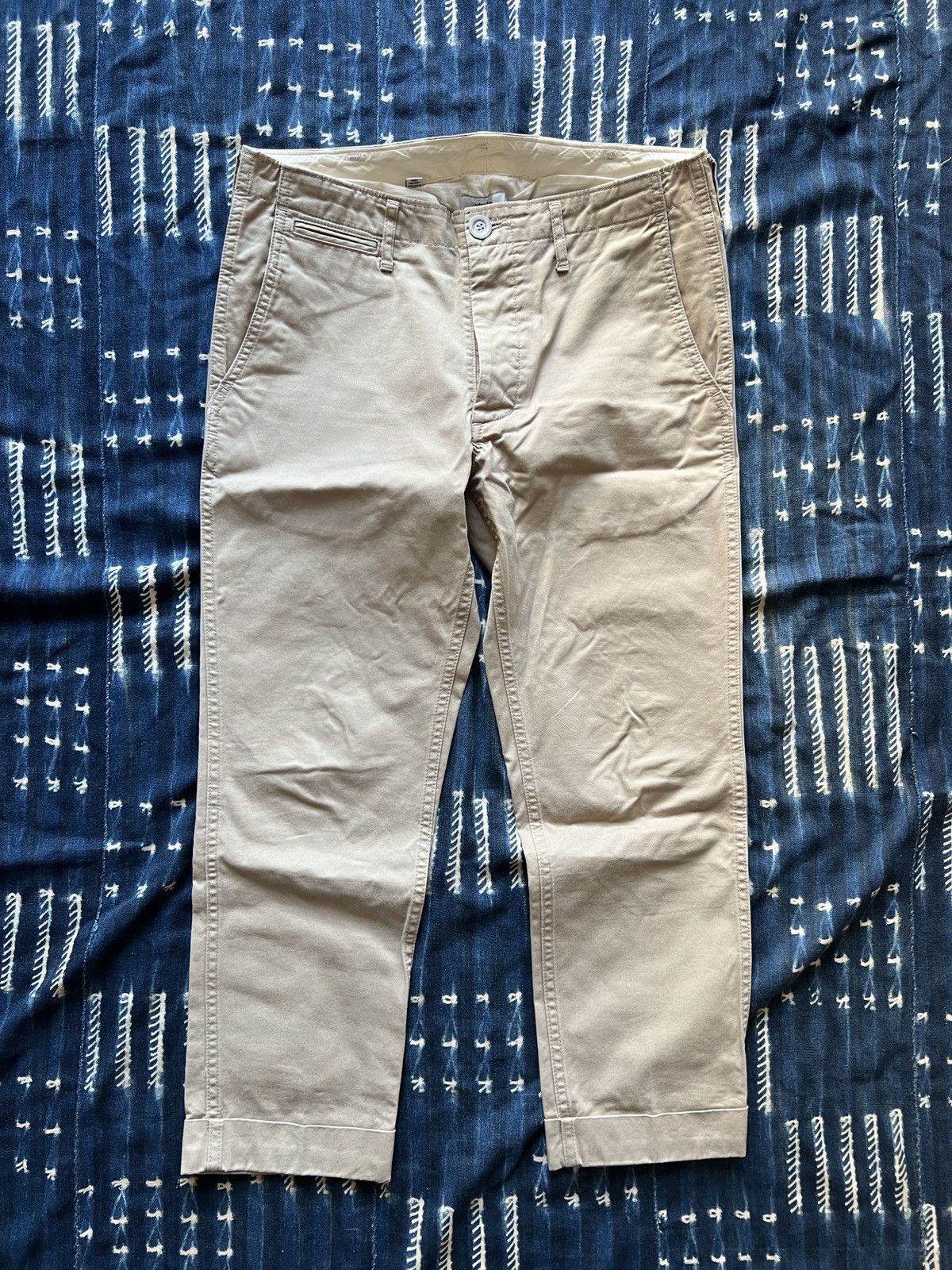 Visvim Visvim High Water Chino Pants – Giza cotton Size US 30 / EU 46 - 1 Thumbnail