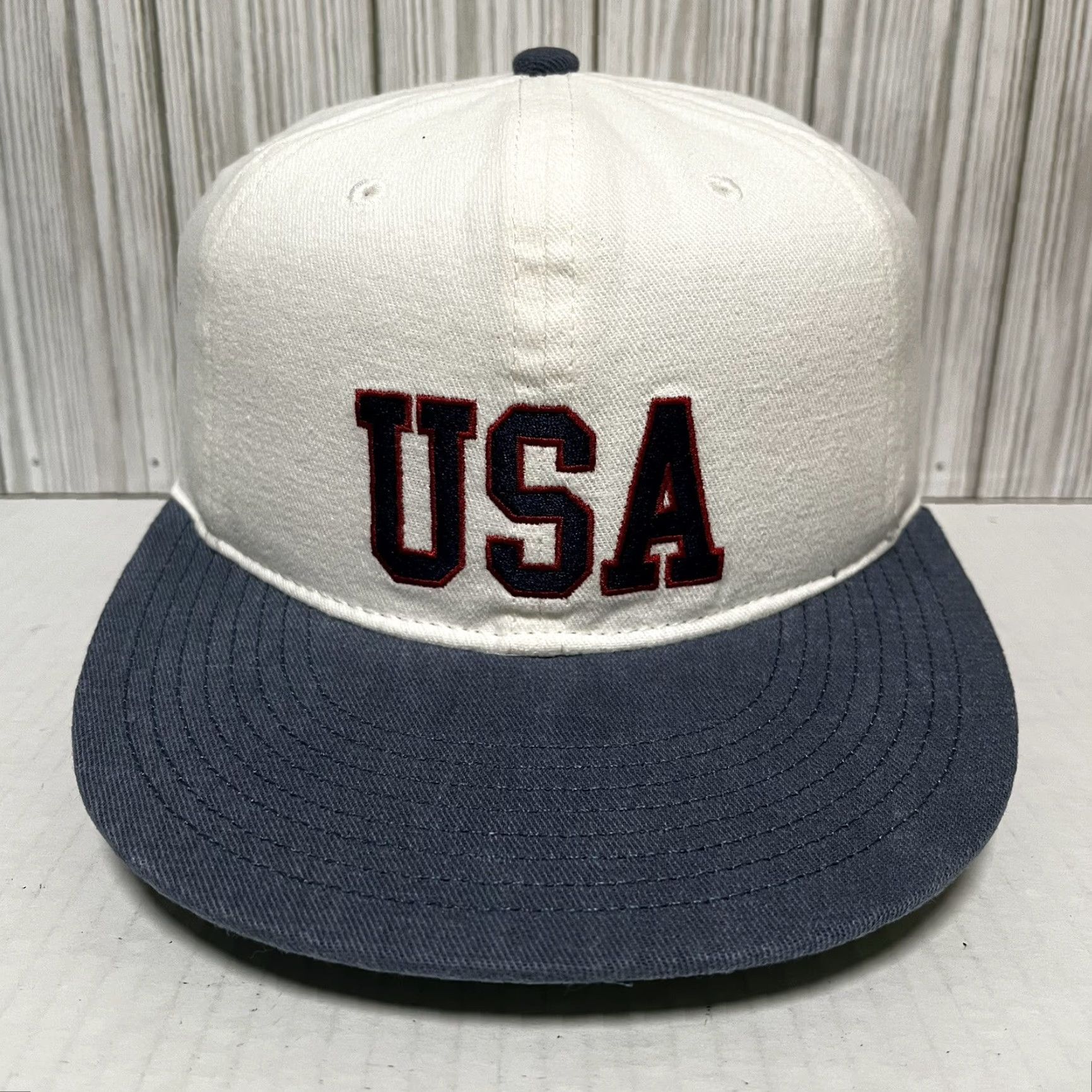 American Eagle Outfitters Team USA Hat Cap American Eagle Outfitters Strap Back Mens White Satin Under NWT Size ONE SIZE - 2 Thumbnail