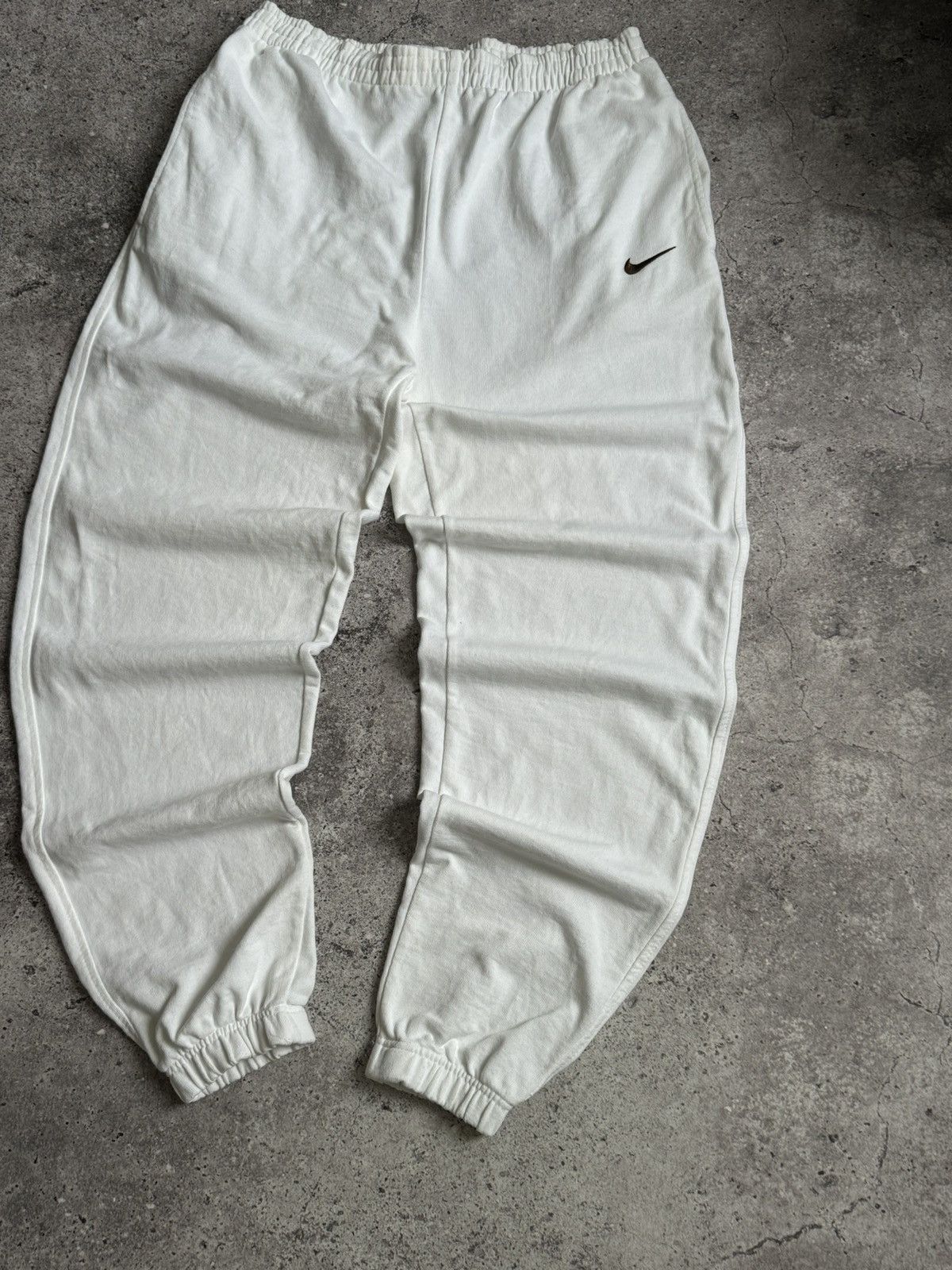 Nike × Vintage Vintage Nike Y2K baggy white oversized sport pants Size US 32 / EU 48 - 7 Thumbnail