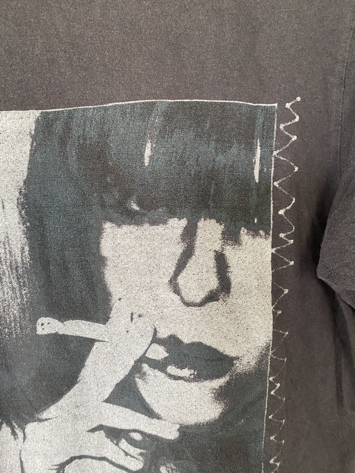 20471120 × Hysteric Glamour × Japanese Brand 1990s RNA Japan Girl Smoking and poem Anarchy tee Size M / US 6-8 / IT 42-44 - 5 Thumbnail
