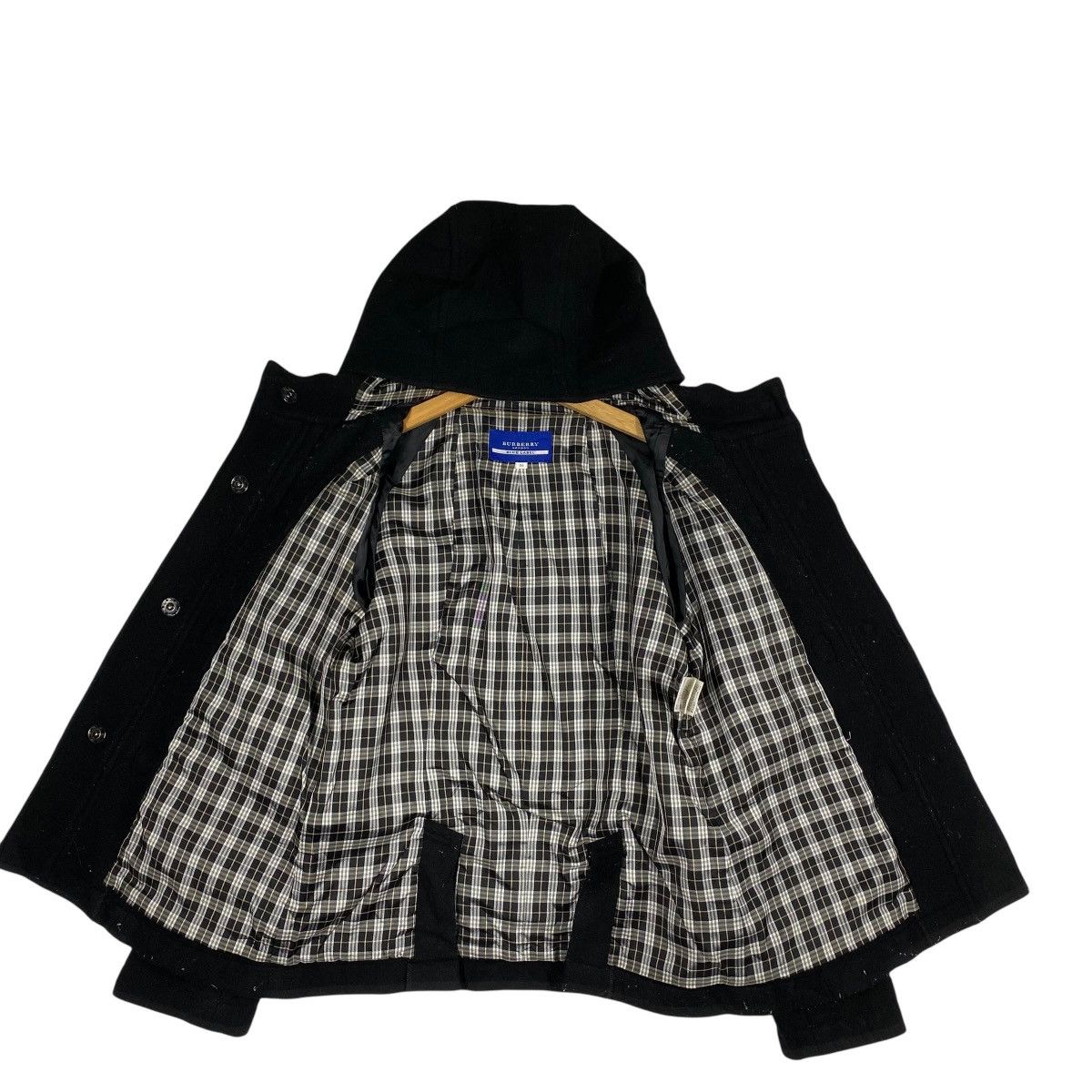 Burberry Burberry London blue label Hoodie Wool Button Jacket Size XS / US 0-2 / IT 36-38 - 1 Thumbnail