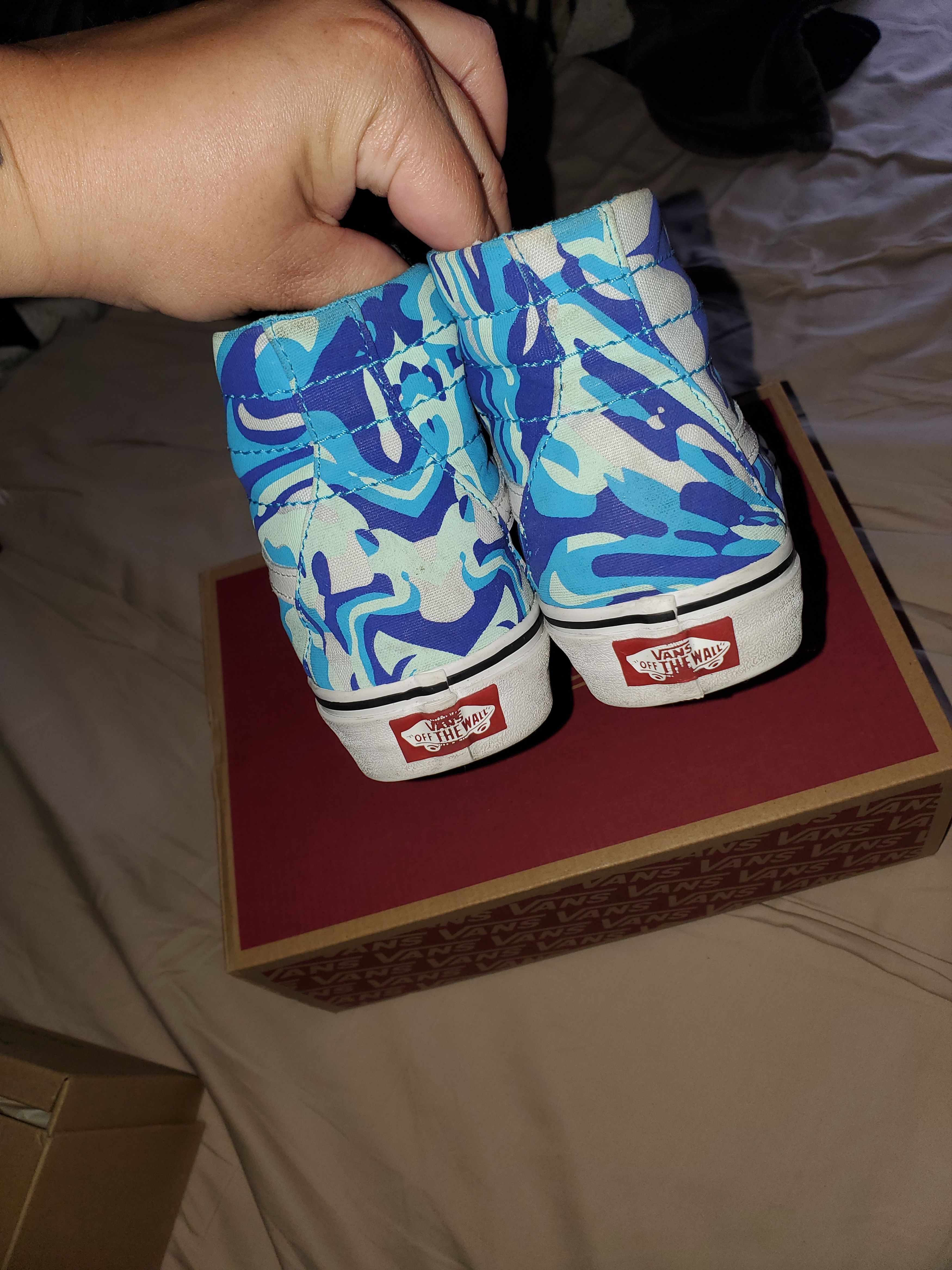 Van Vans Hi Top Sk8 Sneakers in Blue Vibrations (M6.5/W8) Size US 6.5 / EU 39-40 - 4 Thumbnail