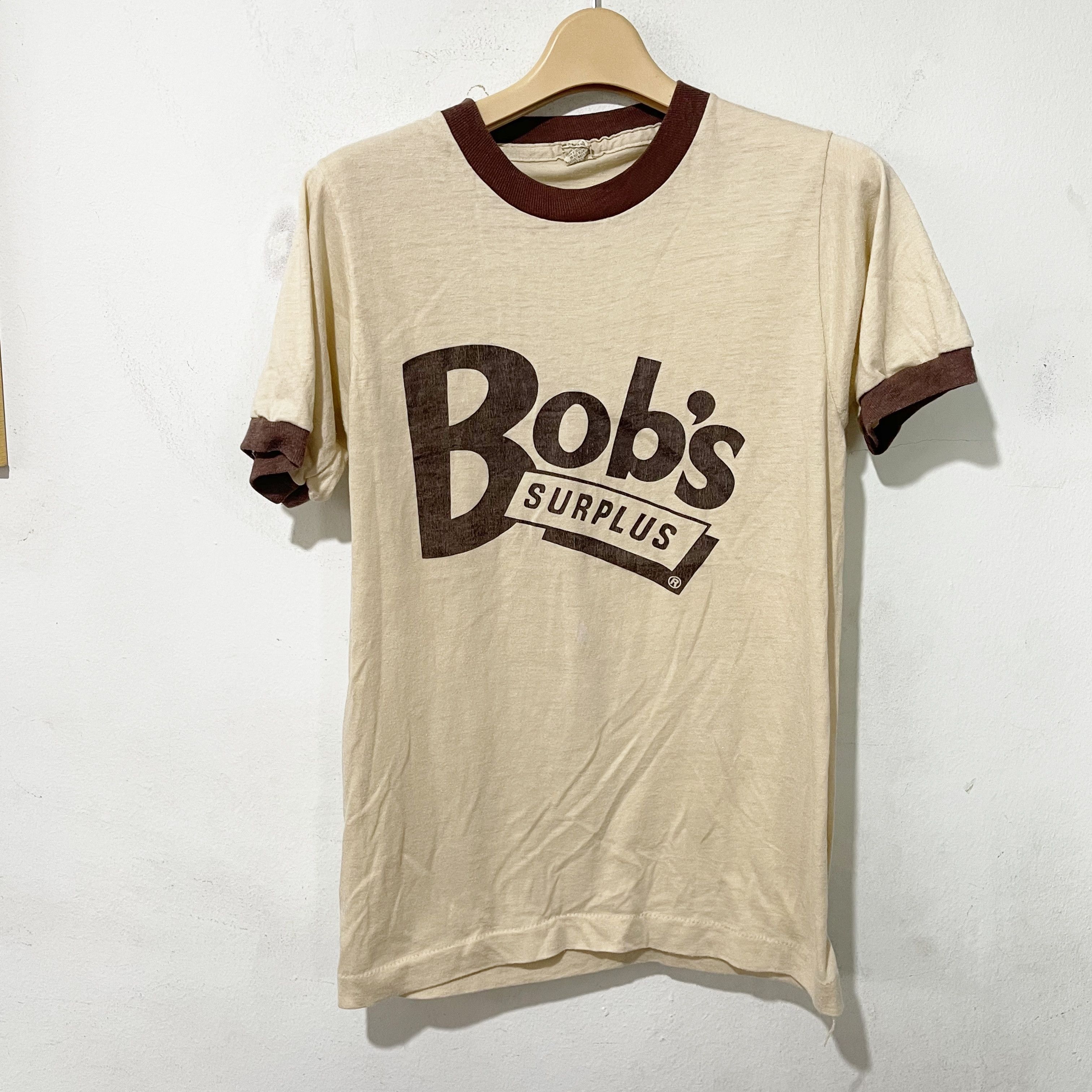 Vintage Vintage 80s Bob's Surplus Ringer Tee Size US XS / EU 42 / 0 - 1 Thumbnail