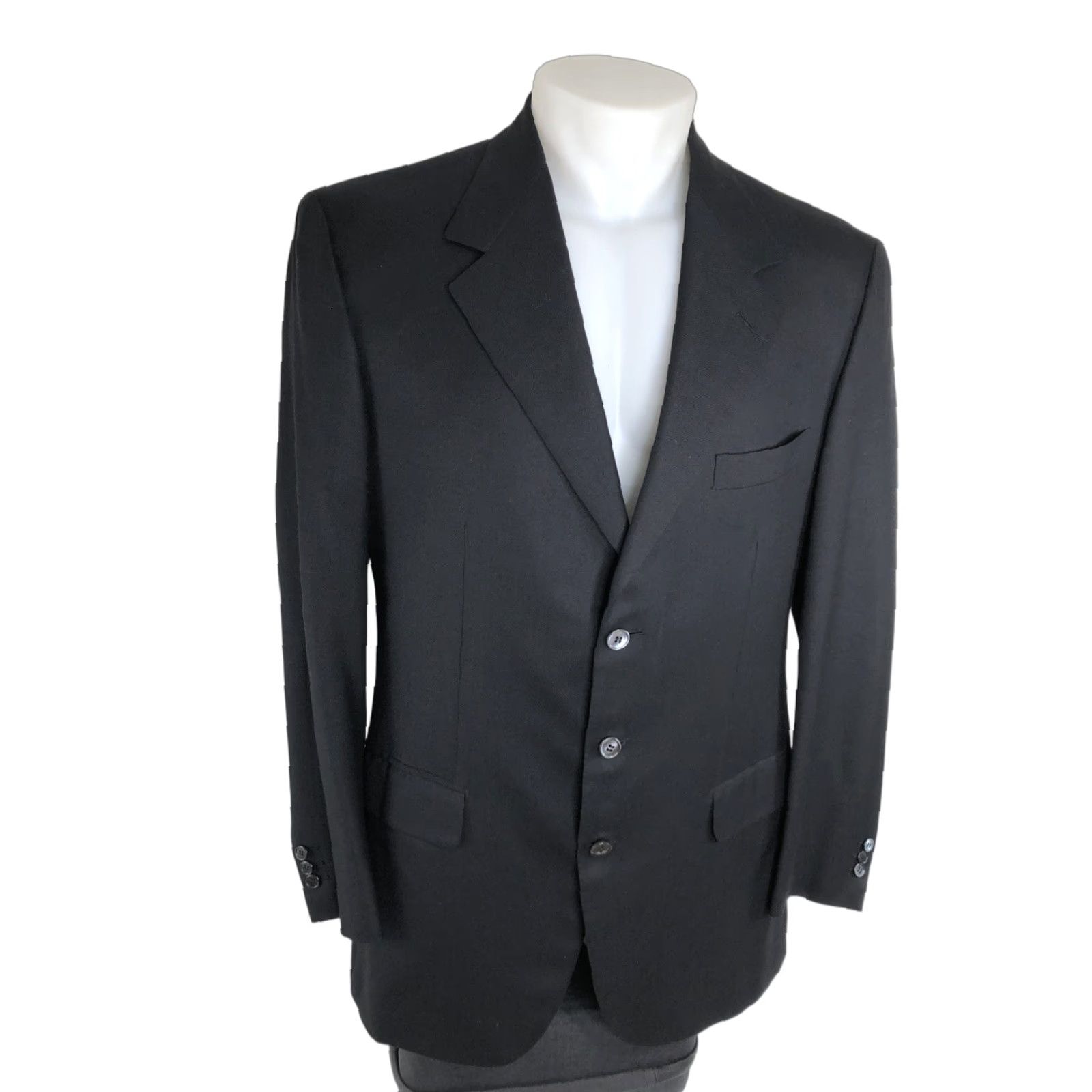 Brioni BRIONI / Bashford Blazer Jacket Wool 3 Button 42R Black Men Blazer Italy VN48 Size 42R - 1 Thumbnail