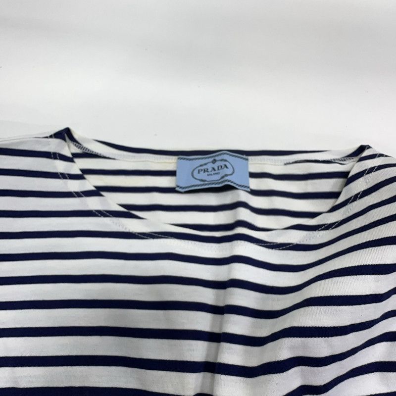 Prada Prada Striped Long Sleeve Knit T-Shirt Size US XS / EU 42 / 0 - 1 Thumbnail
