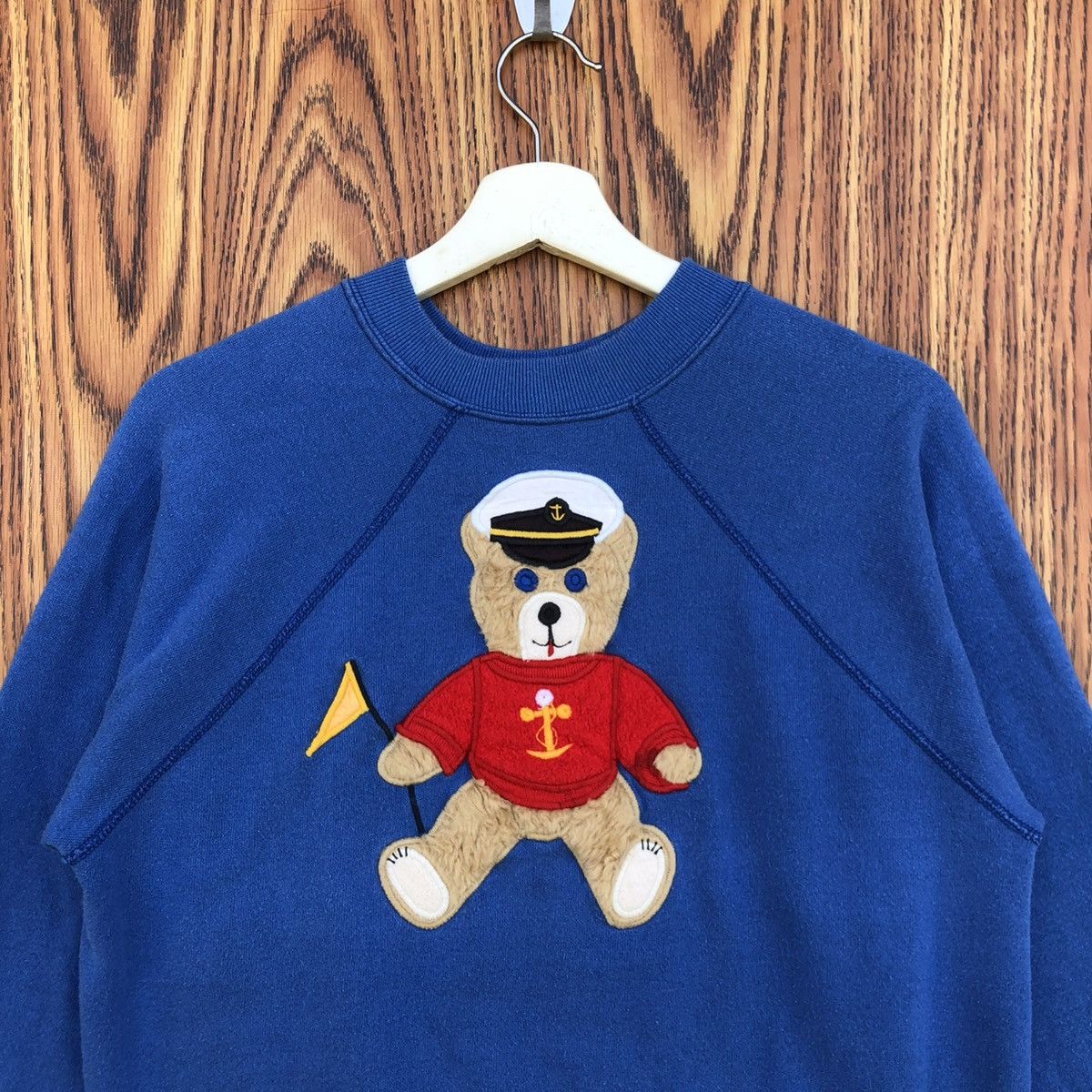 Vintage Vintage Captain Bear Pullover Sweatshirt Size M / US 6-8 / IT 42-44 - 3 Thumbnail