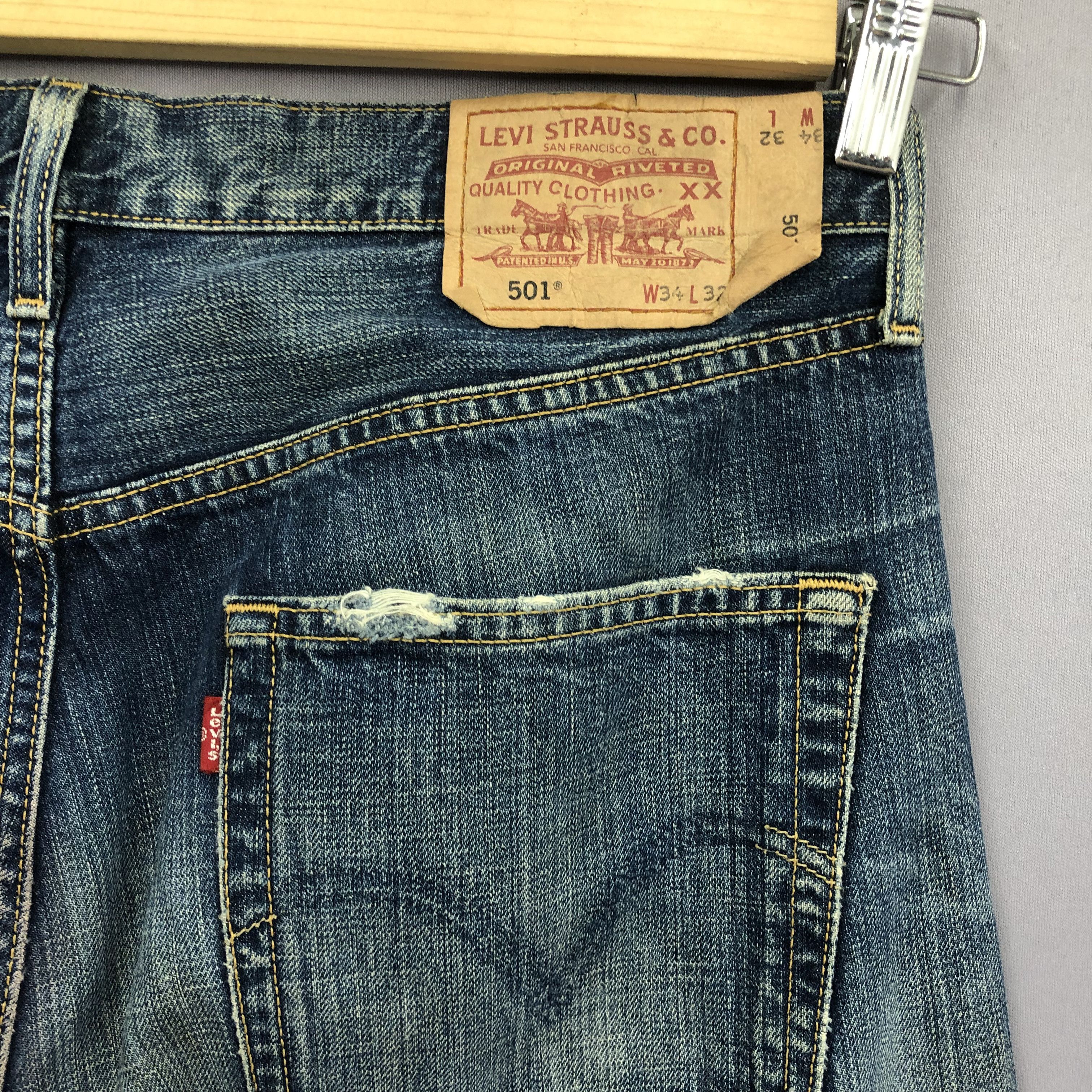 Levi's Vintage 90s Levis 501 Rusty Jeans Levi's Light Wash Denim Size US 36 / EU 52 - 6 Thumbnail