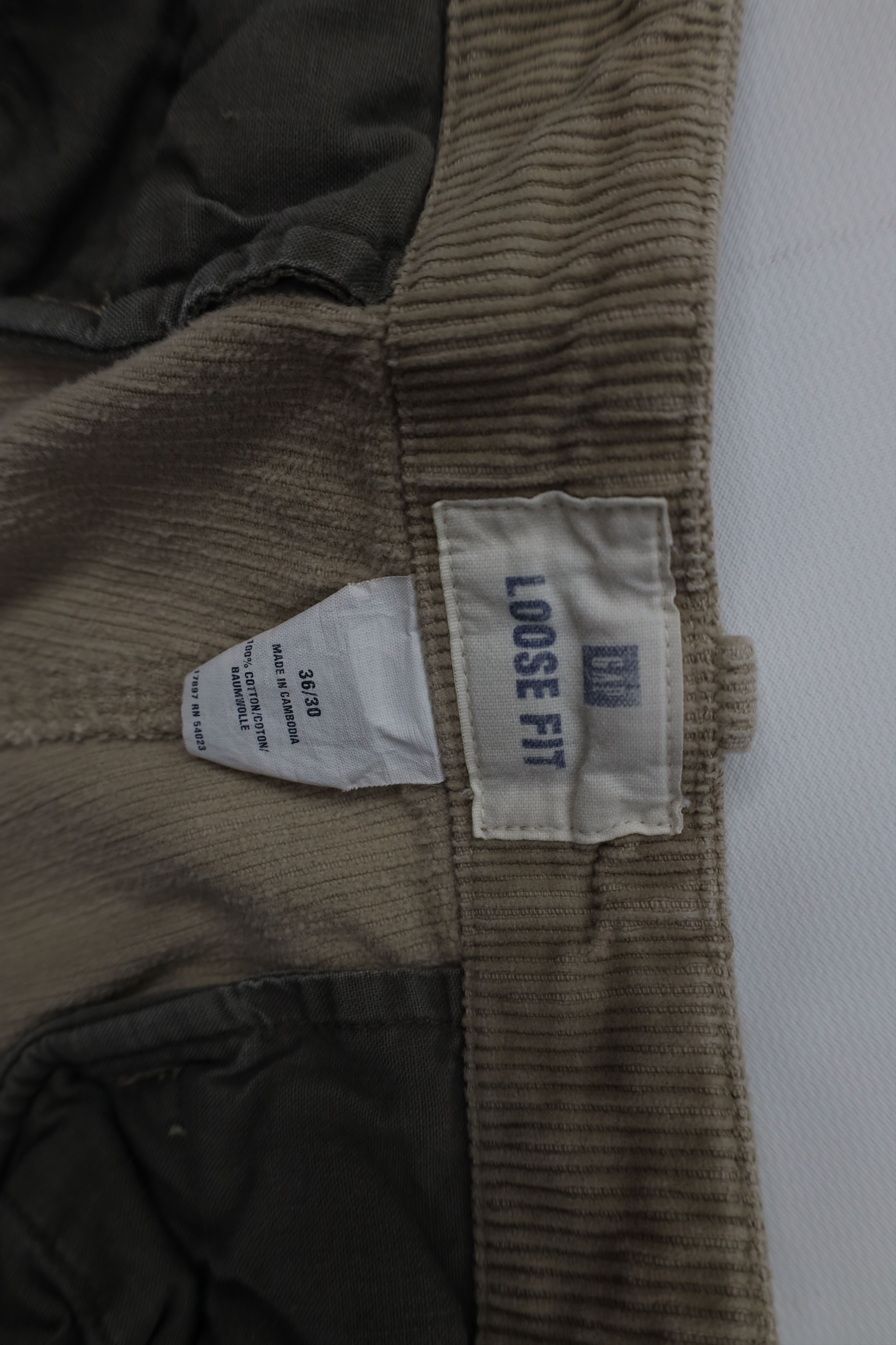 Gap Vintage 90s Y2K Gap Loose Fit Wide Leg Corduroy Chino Pants Size US 36 / EU 52 - 7 Thumbnail