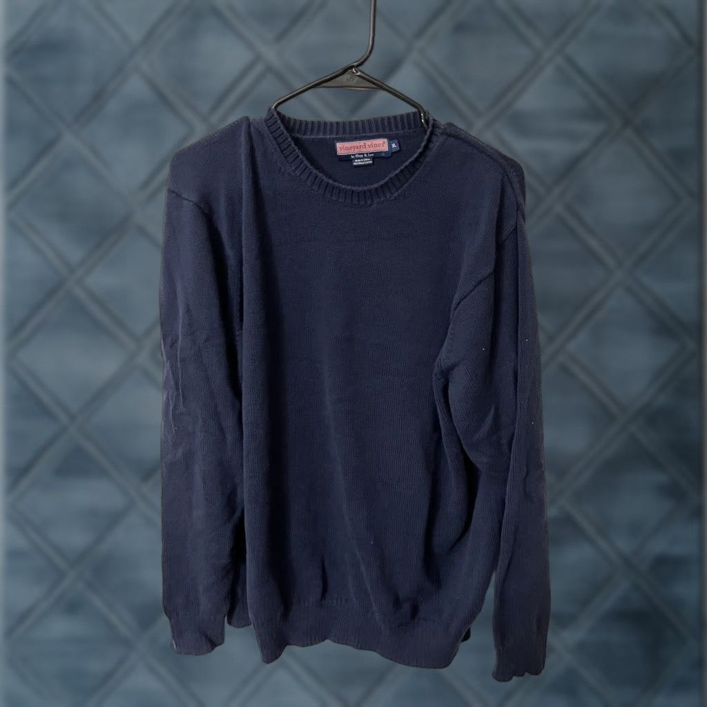 Vineyard Vines Vineyard Vines Men's Sweatshirt Navy Blue Heavy Pullover XL Size US XL / EU 56 / 4 - 1 Thumbnail