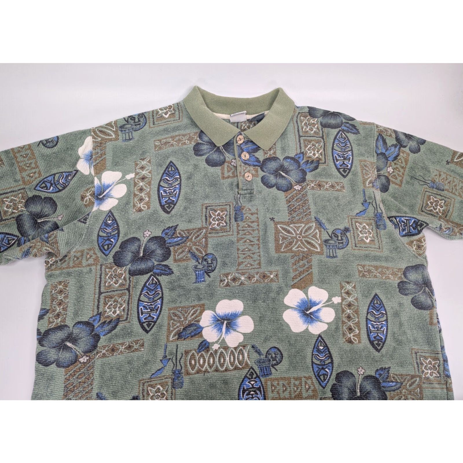 Ocean Pacific VINTAGE Ocean Pacific Polo Shirt Mens 2XL Floral 90s Golf Ocean Pacific Polo Shirt Mens 2XL Floral 90s Golf Size US XXL / EU 58 / 5 - 2 Thumbnail