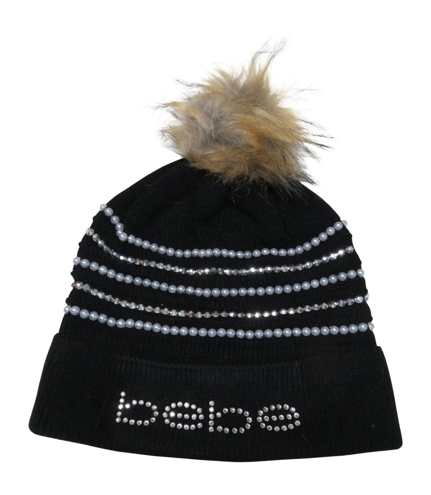 United Colors Of Benetton bebe Beanie Hat Pom with Rhinestones & Faux Pearls Bling NWT Size ONE SIZE - 1 Thumbnail