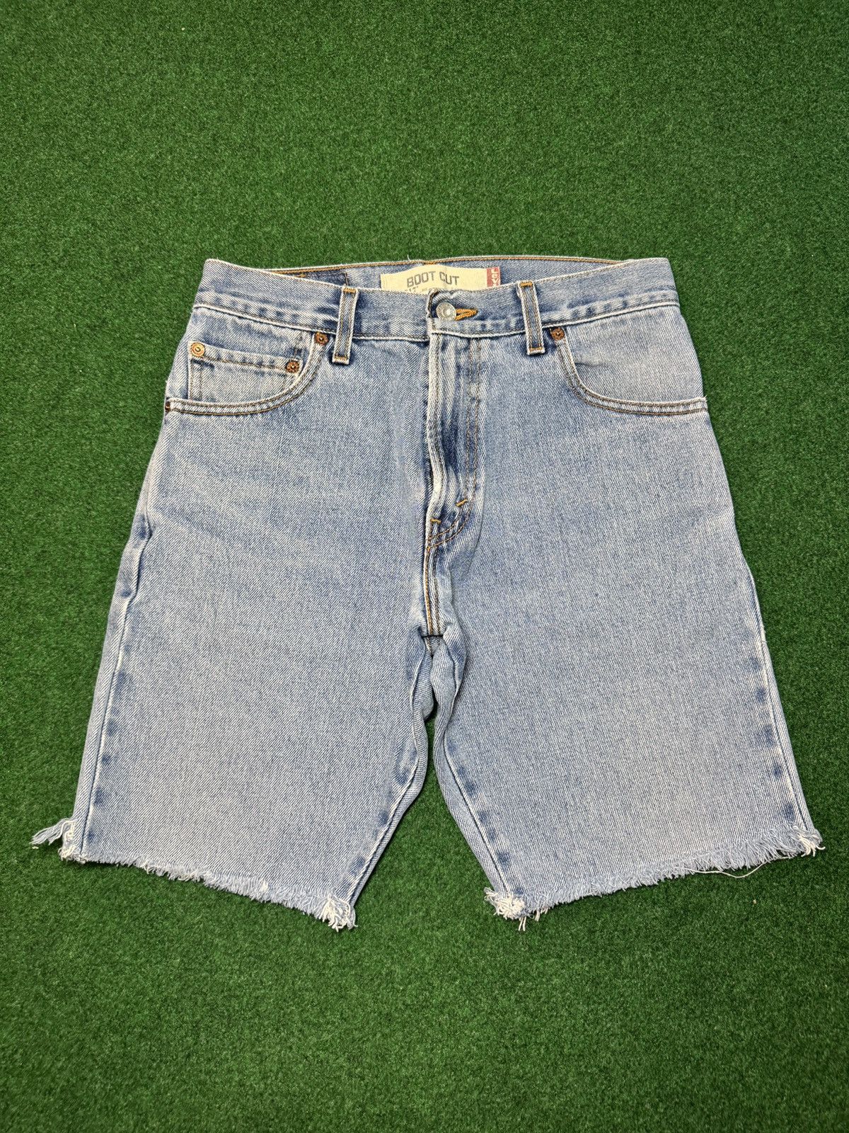 Levi's Vintage Clothing Vintage Y2K Levi’s 517 Cutoff Jorts Grunge PunK Denim Shorts Size US 30 / EU 46 - 3 Thumbnail