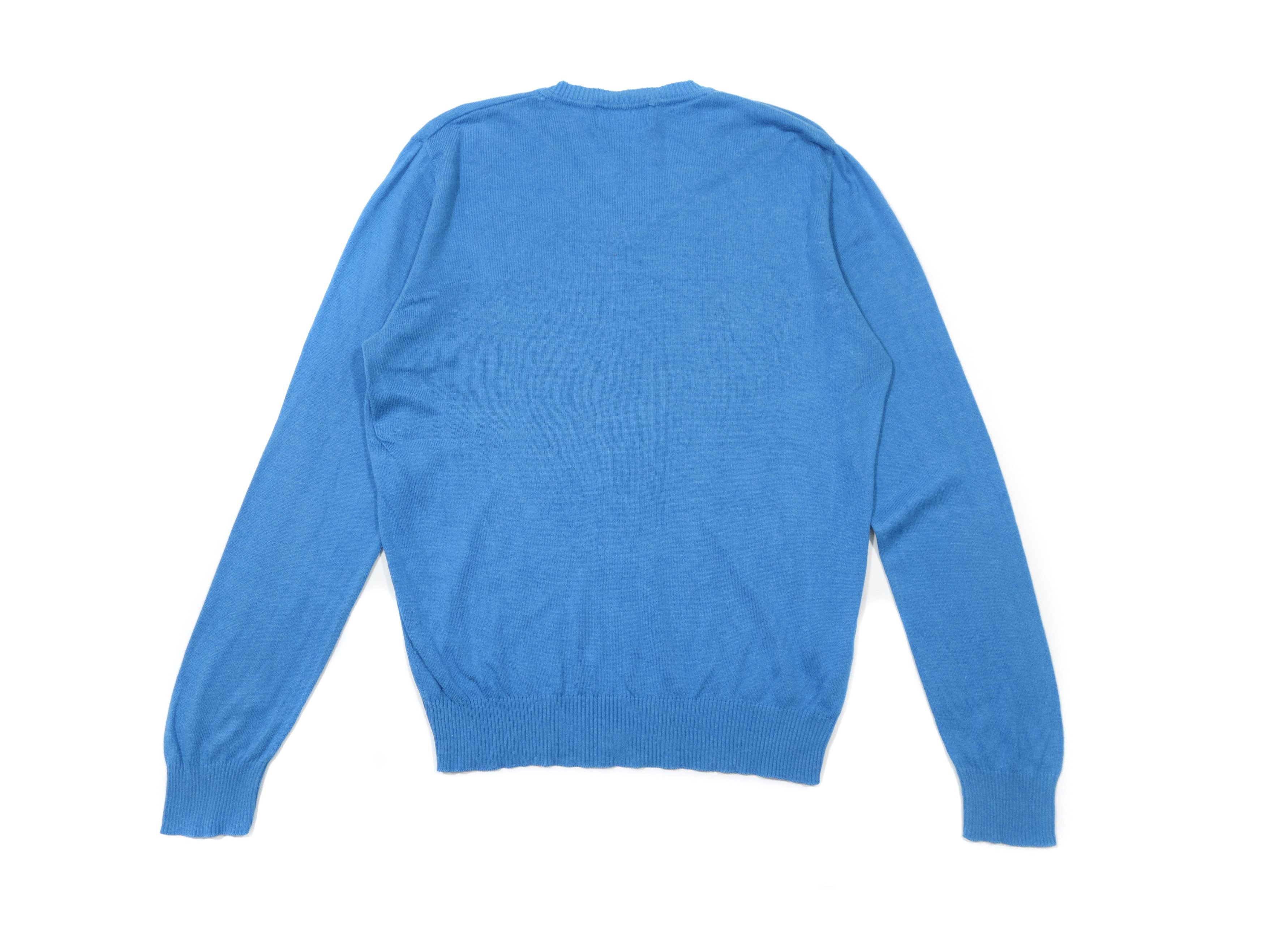 Burberry Thomas Burberry 00s V-Neck Sweater Vintage Size US M / EU 48-50 / 2 - 2 Thumbnail