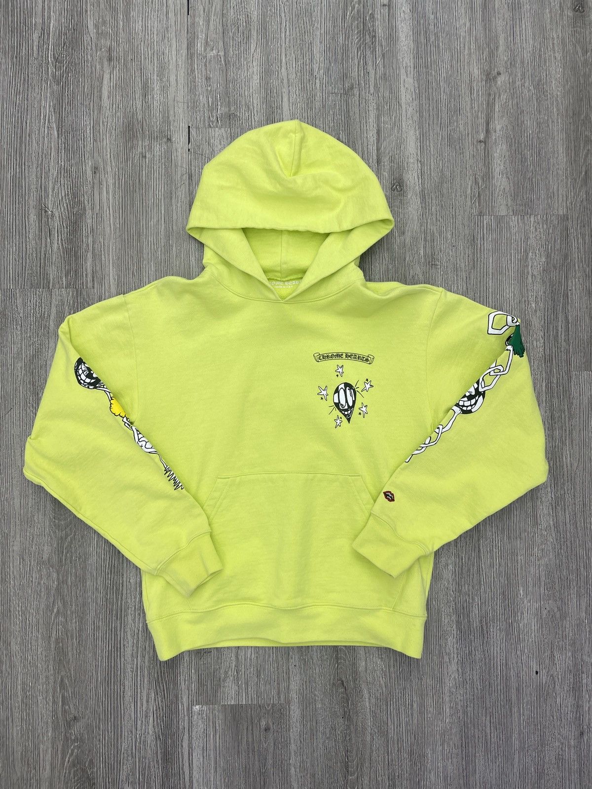 Chrome Hearts Chrome Hearts Link (lime) Hoodie Size US S / EU 44-46 / 1 - 1 Thumbnail