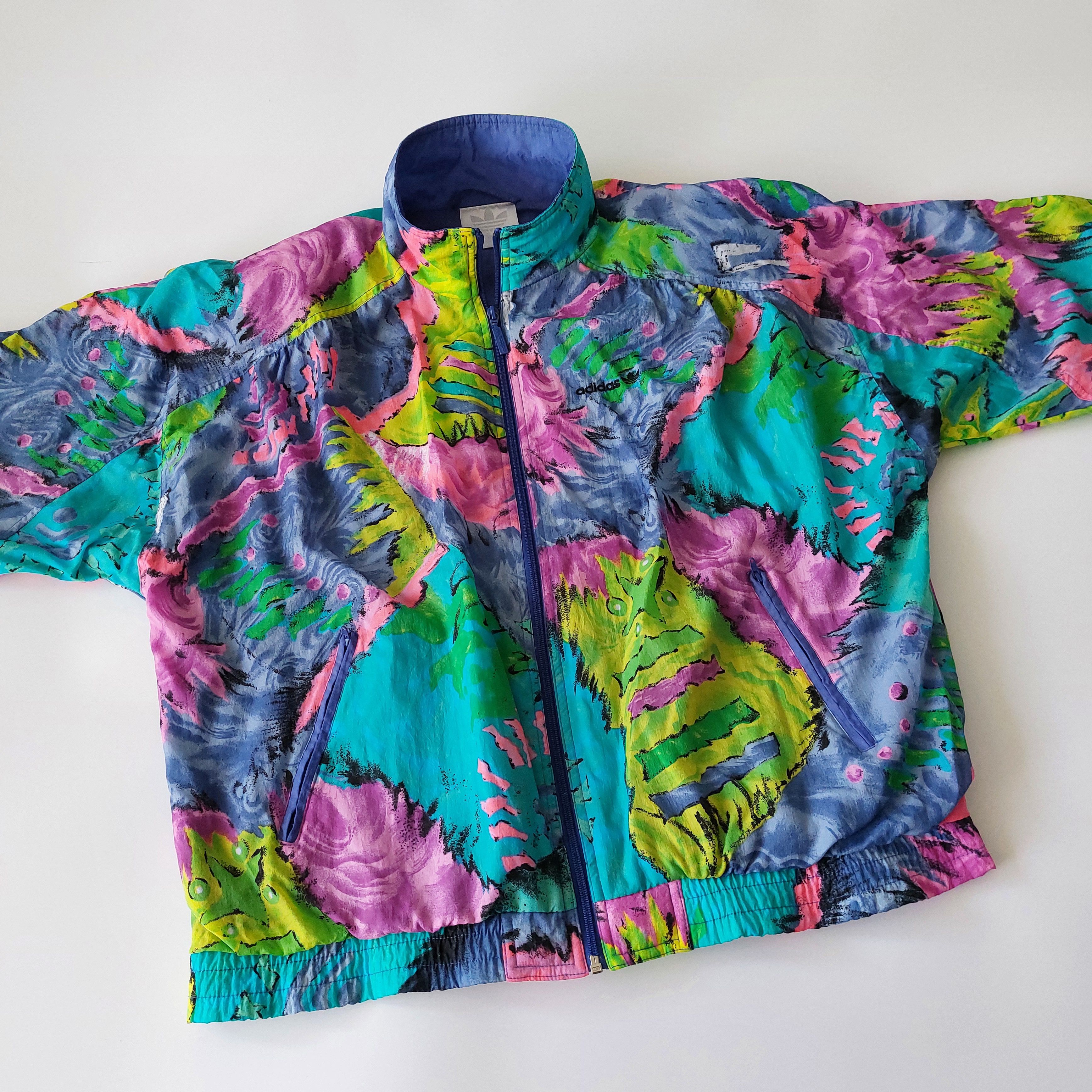 Adidas 1980/90s Adidas jacket with detachable shoulder pads Size L / US 10 / IT 46 - 5 Thumbnail
