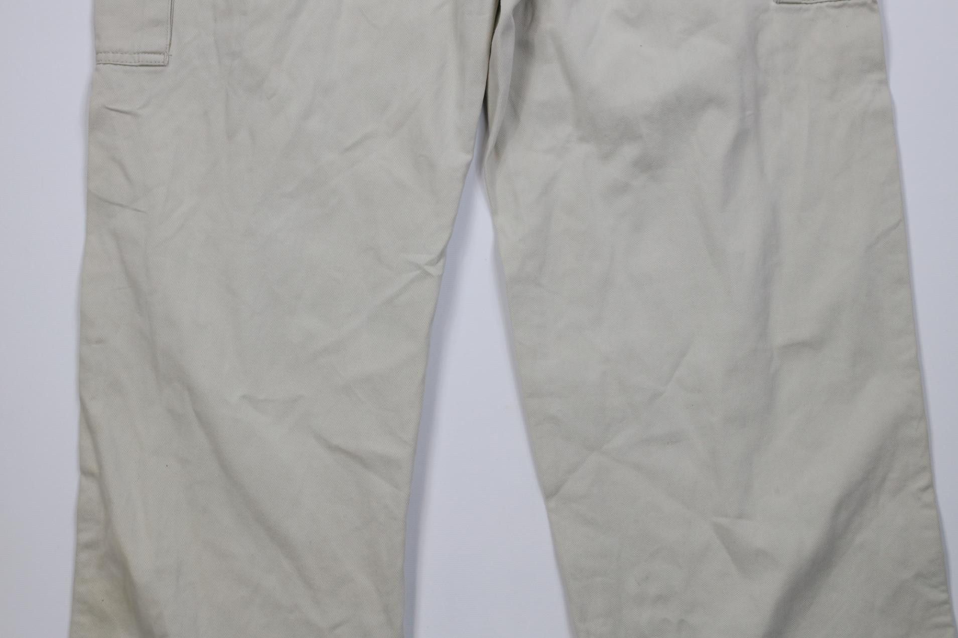 Gap Vintage 90s Y2K Gap Baggy Wide Leg Cargo Pants Stone Cotton Size US 34 / EU 50 - 16 Thumbnail