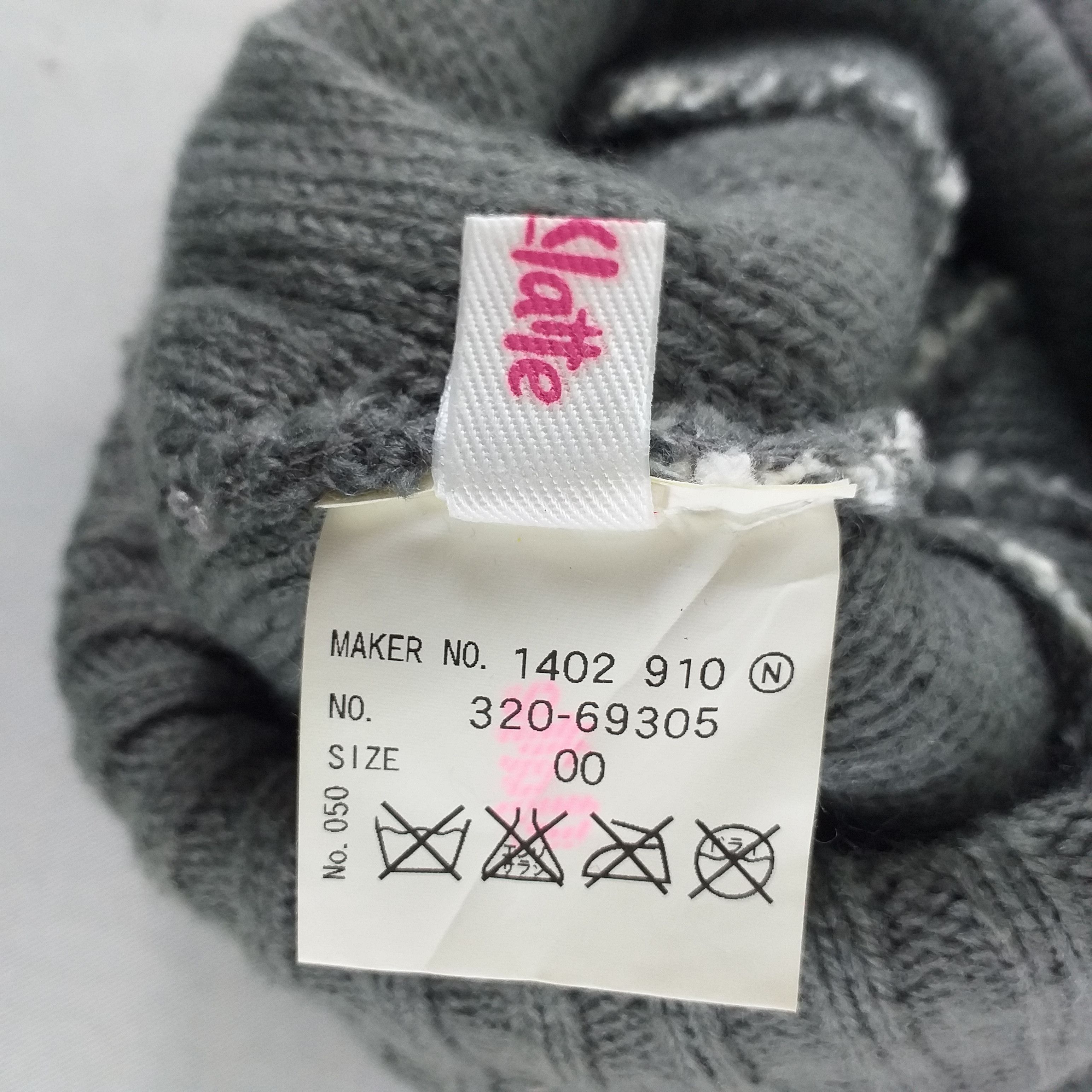 Japanese Brand Pink Latte Embroidery Snow Cap Beanie Hat -BN421 Size ONE SIZE - 6 Thumbnail