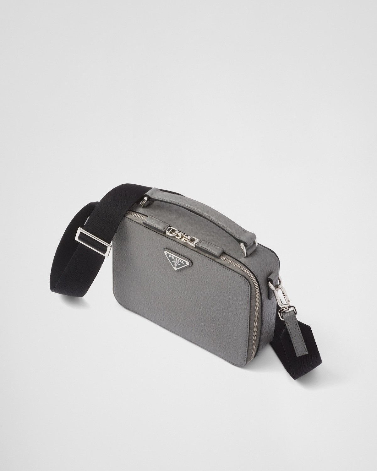 Prada o1bcso1str1025 Size: OS / Saffiano Shoulder Bag in Grey Size ONE SIZE - 1 Thumbnail