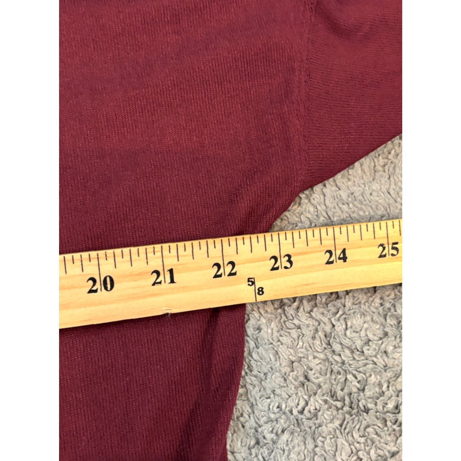 Lucky Brand Lucky Brand Top Womens XL Red Long Sleeve Logo Knit Tee Shirt T-Shirt Size XL / US 12-14 / IT 48-50 - 3 Thumbnail