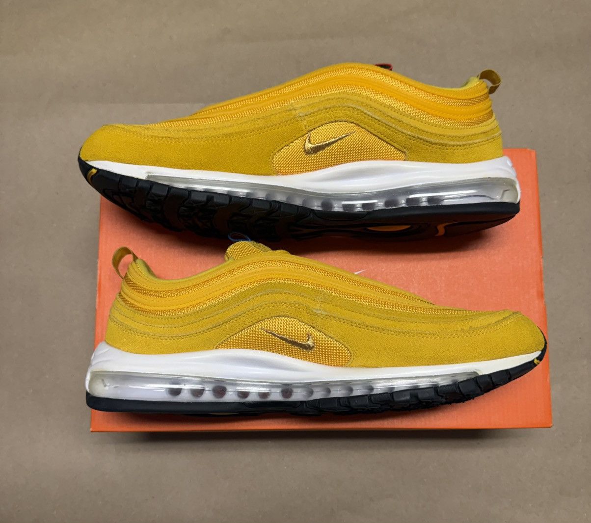 Nike Nike Air Max 97 QS Olympic Rings Yellow size 14 mens Rare! Size US 14 / EU 47 - 2 Thumbnail