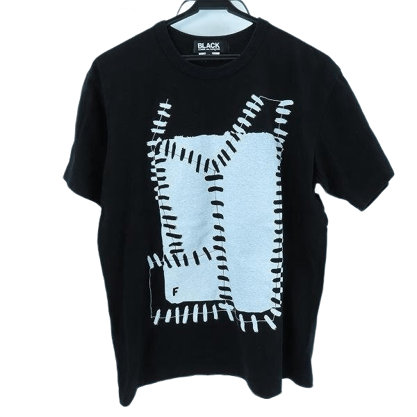 Comme des Garcons Black BLACK Comme des Garcons Patch Design T Shirt Size US XL / EU 56 / 4 - 1 Thumbnail