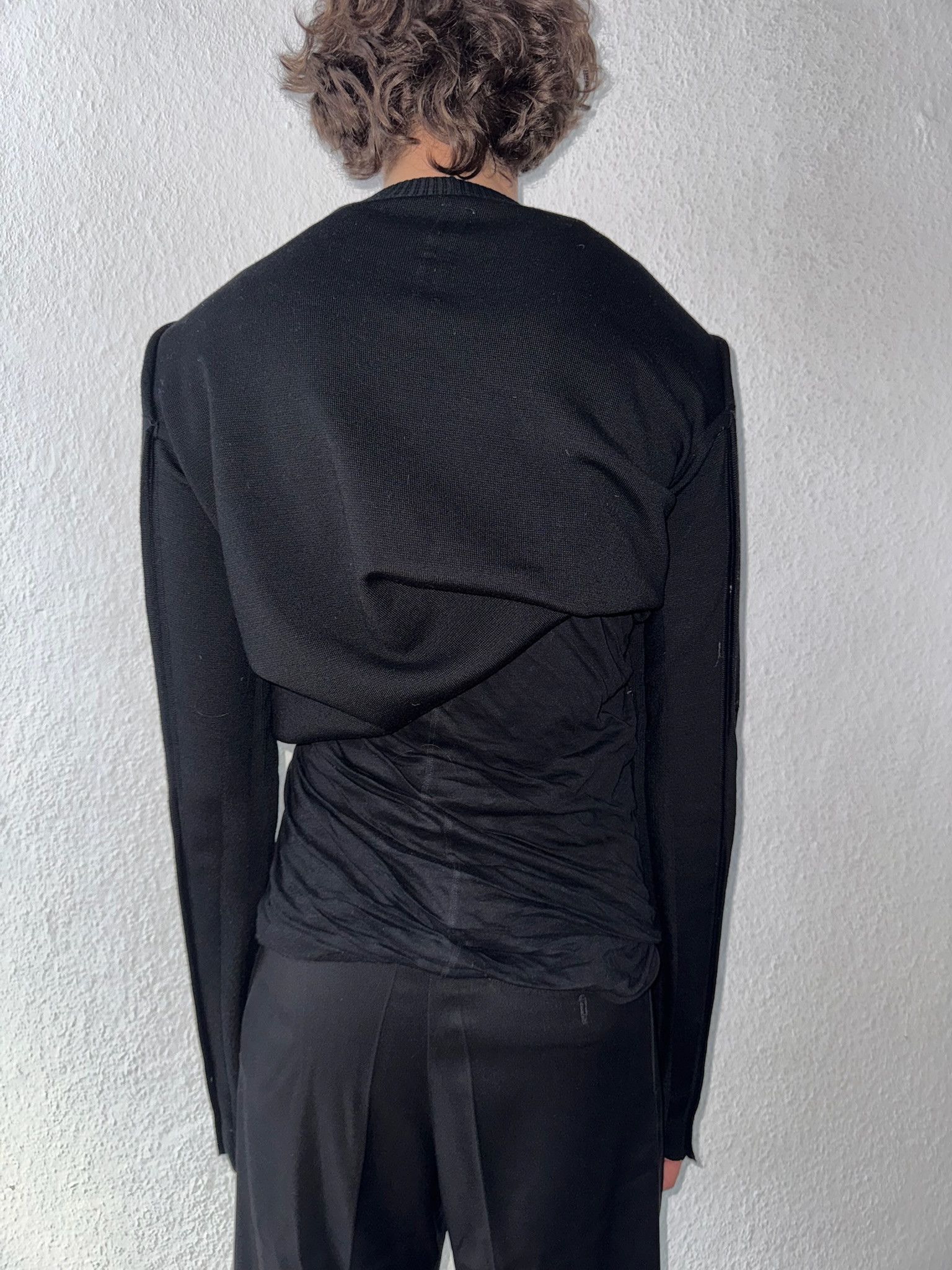 Rick Owens F/W 17 „GLITTER“ Black Subhuman Weakling Wool Knit L Size US L / EU 52-54 / 3 - 5 Thumbnail