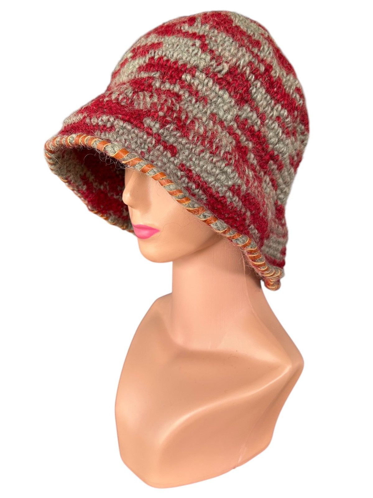 Japanese Brand × Kapital × Vintage Crochet Knitted Handmade Bucket Hats Size ONE SIZE - 1 Thumbnail