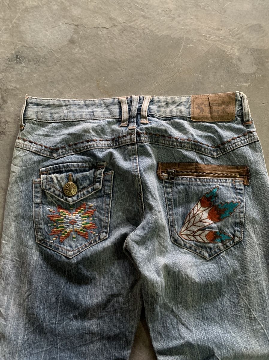 If Six Was Nine flare vintage japanese jeans western style backpocket patch Size US 32 / EU 48 - 15 Thumbnail